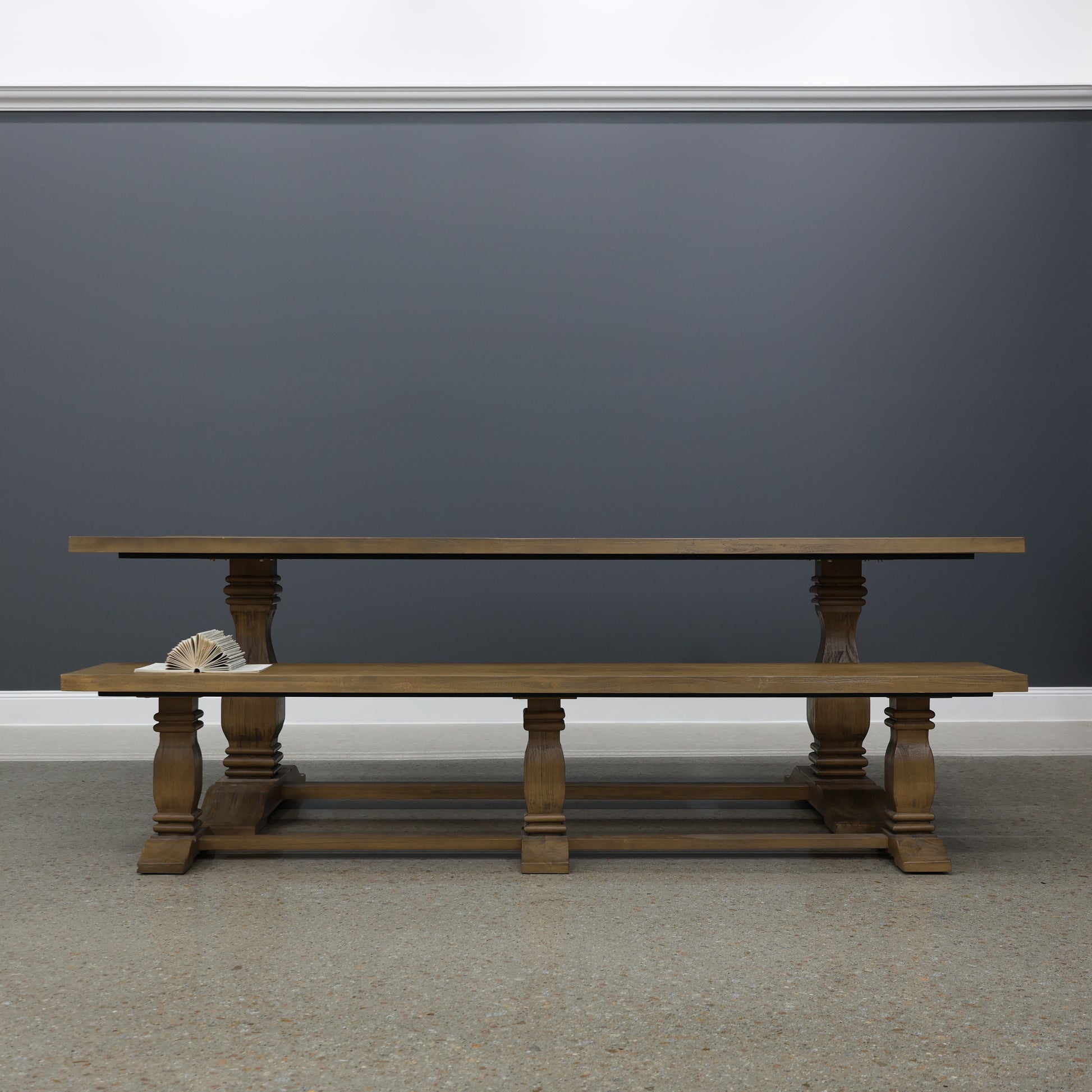 Macedon Pedestal Leg Bench Seat