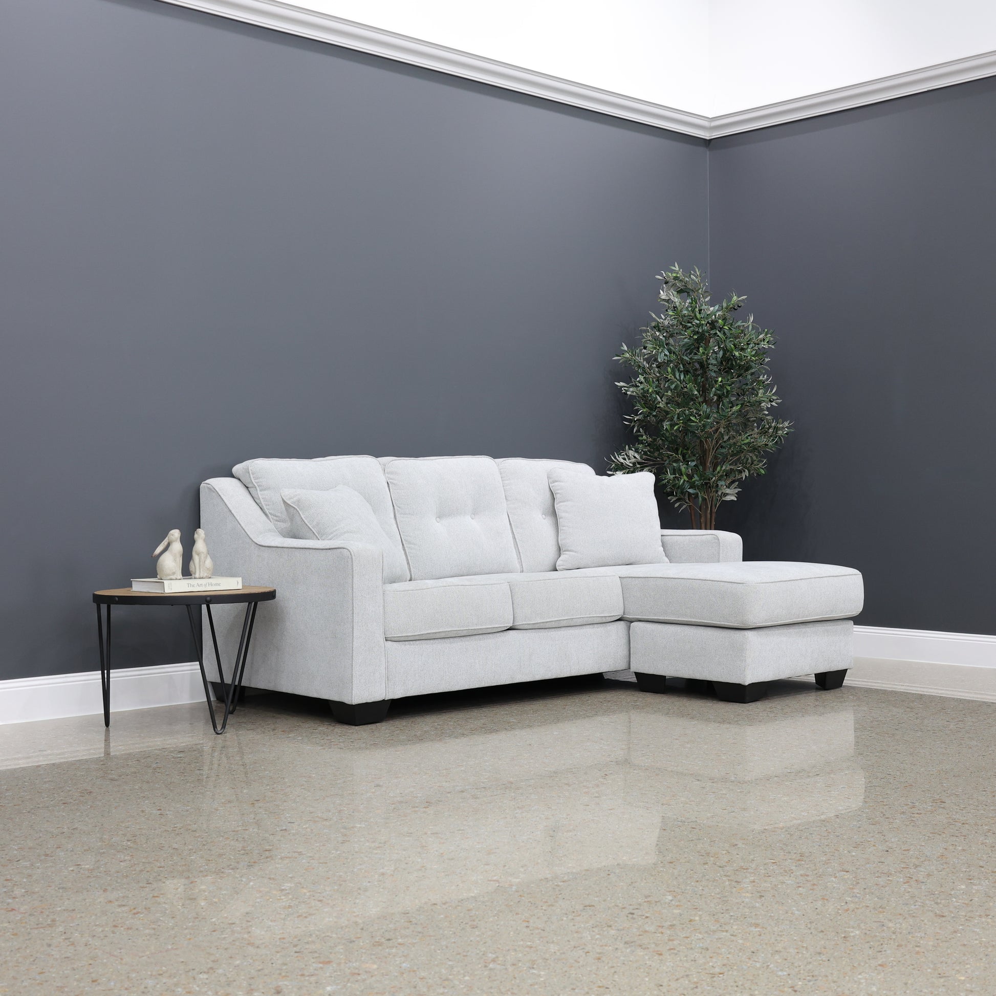 Victoria Sofa Chaise - Light Grey