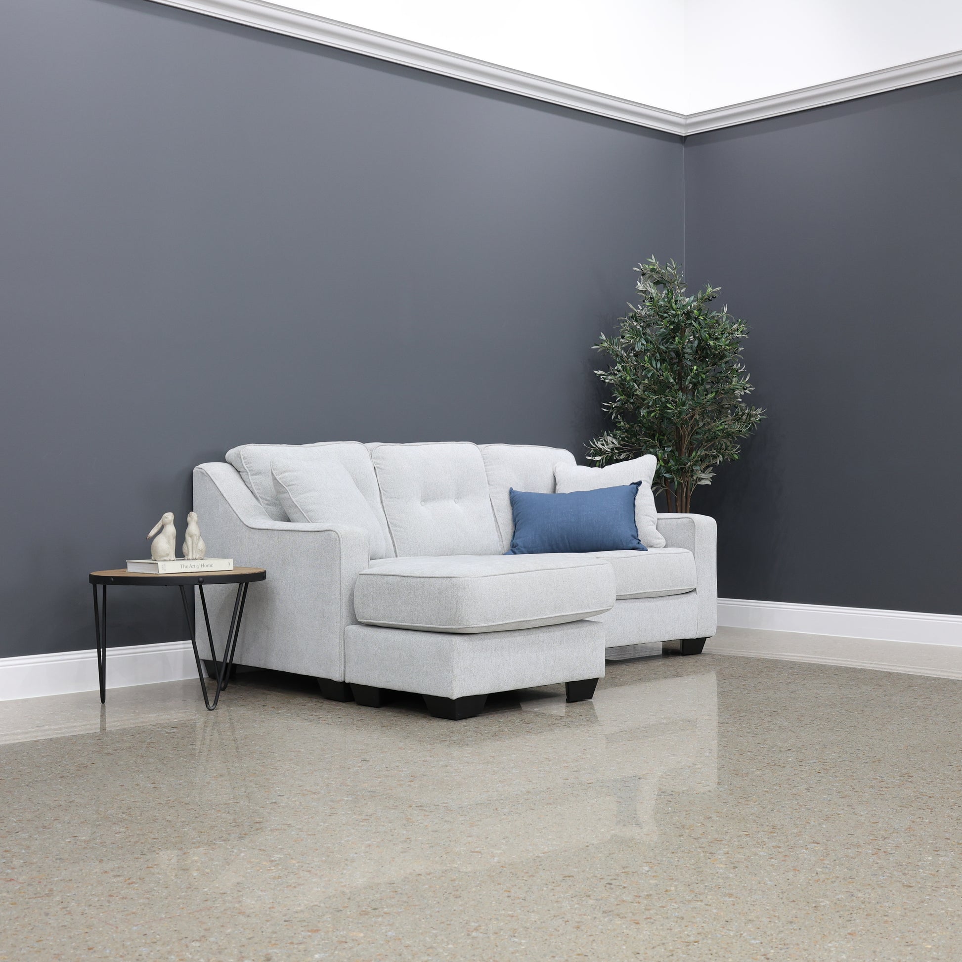 Victoria Sofa Chaise - Light Grey