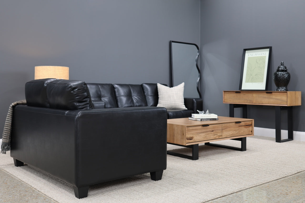 Casey 2 Seater Sofa - Black