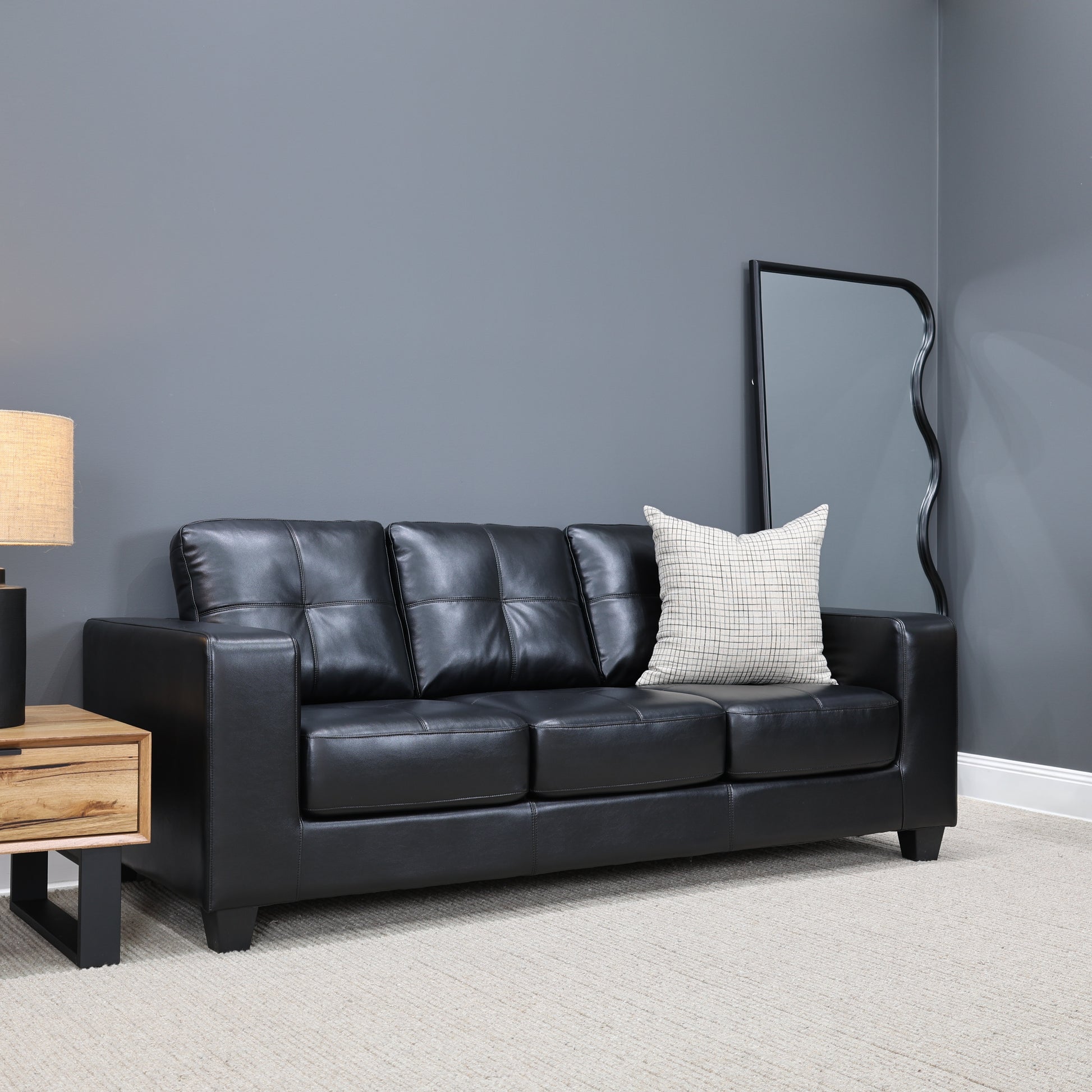 Casey 3 Seater Sofa - Black