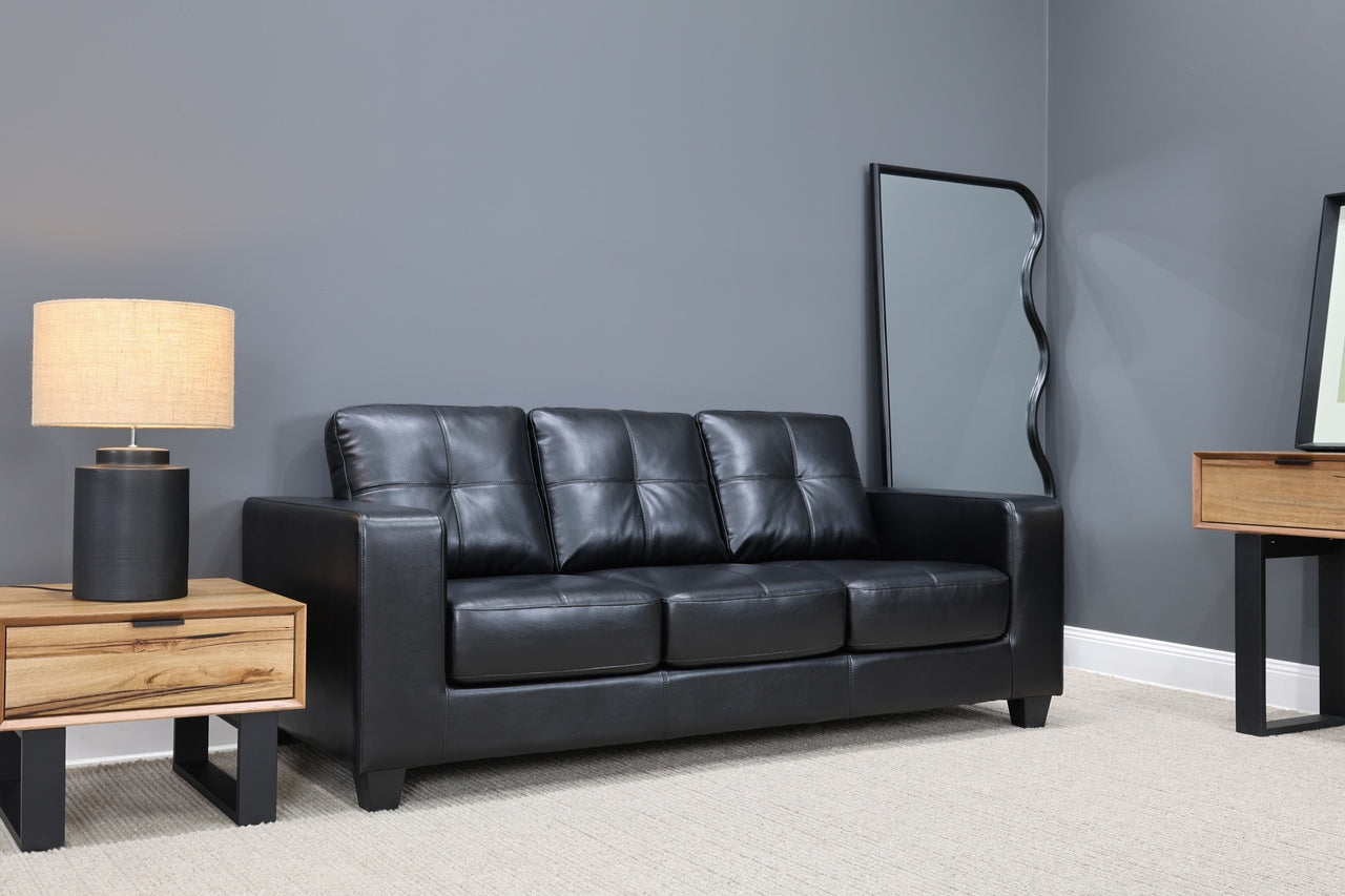 Casey 3 Seater Sofa - Black