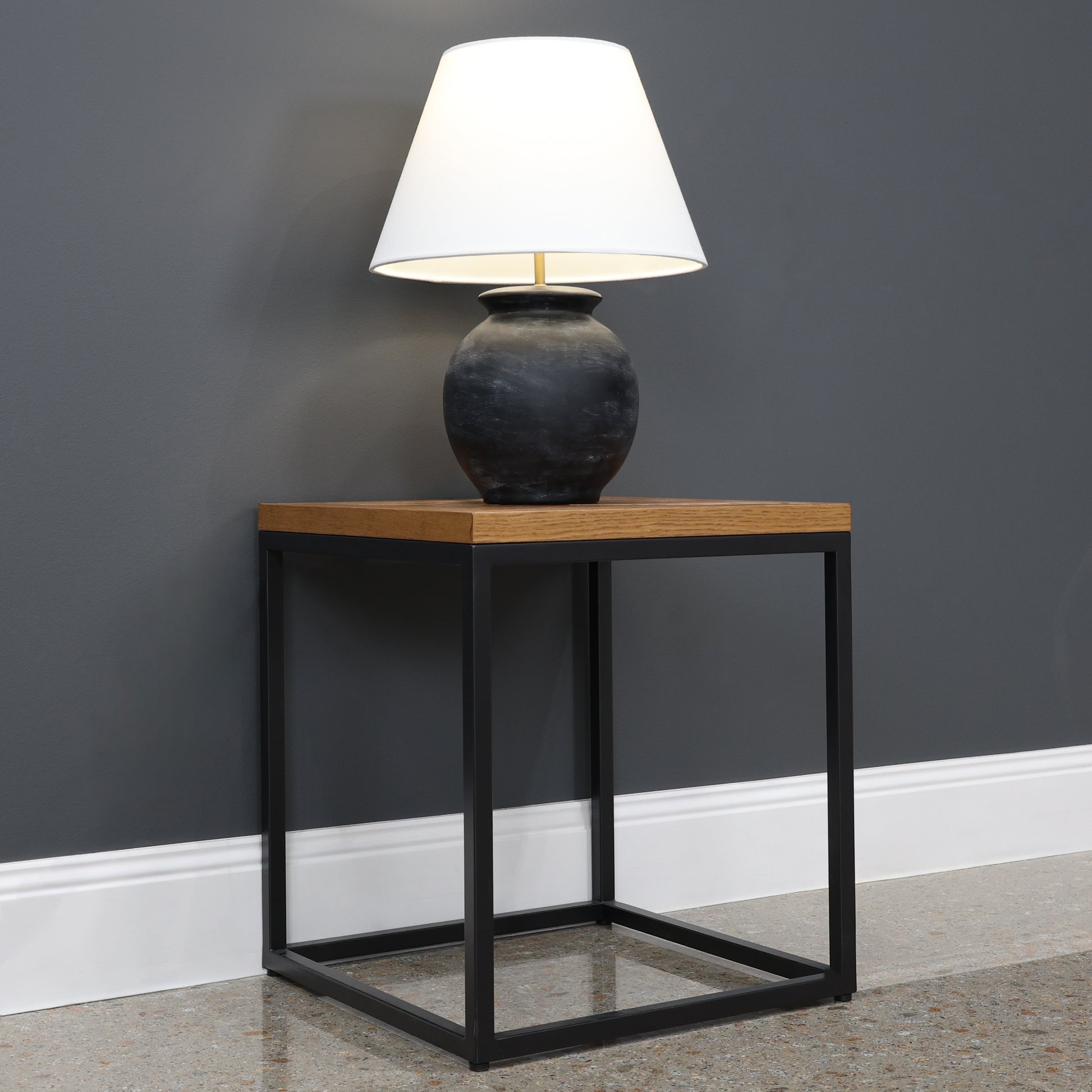 Industrial Lamp Table