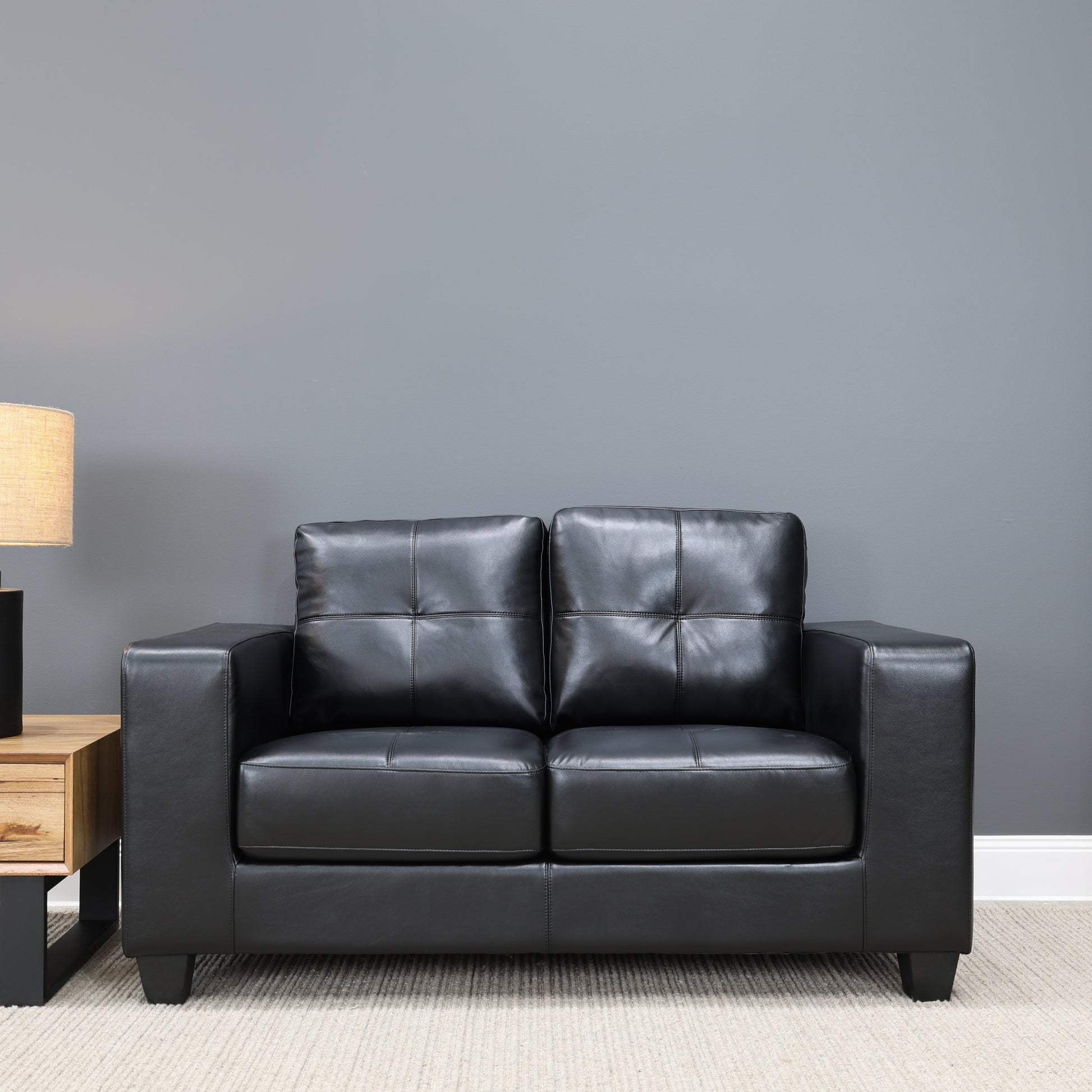 Casey 2 Seater Sofa - Black