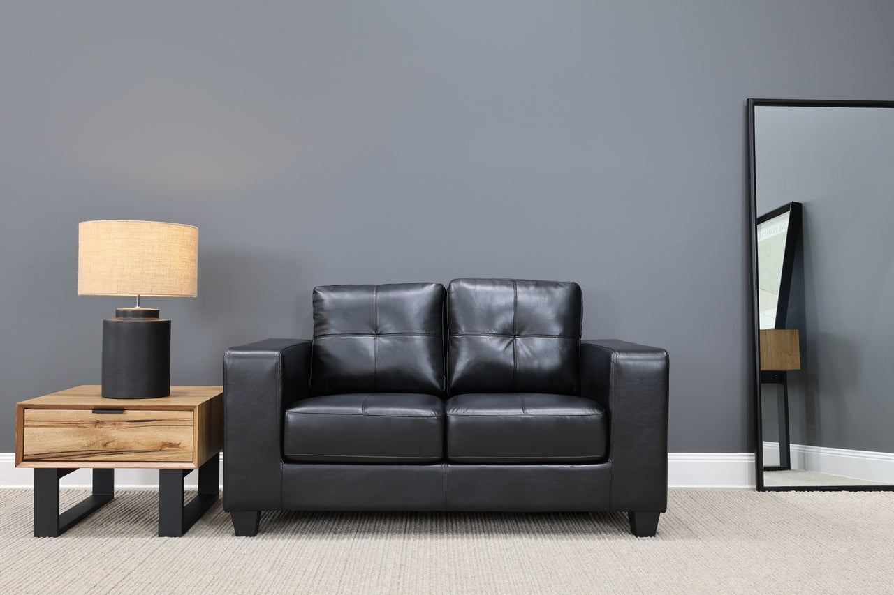 Casey 2 Seater Sofa - Black