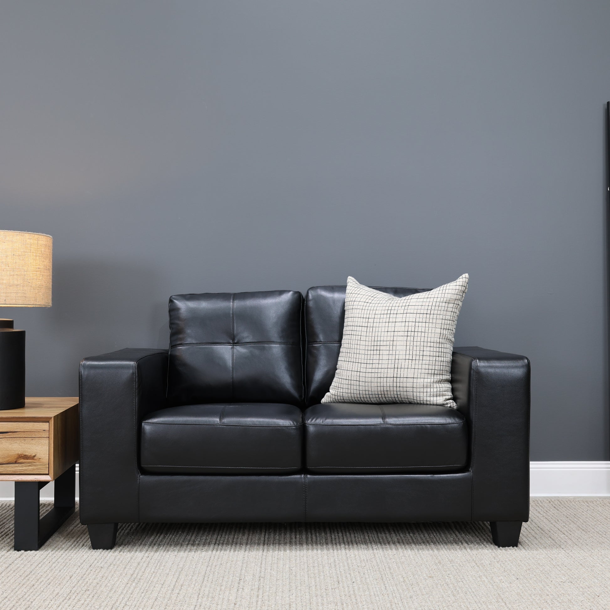 Casey 2 Seater Sofa - Black