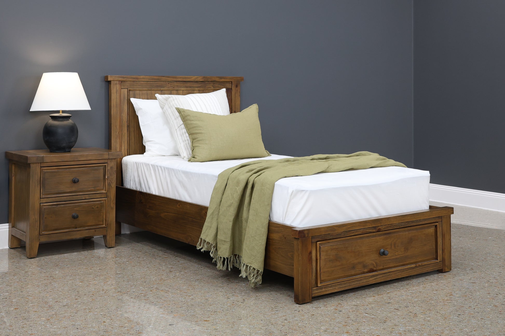 Leura Bed w/ Storage Single