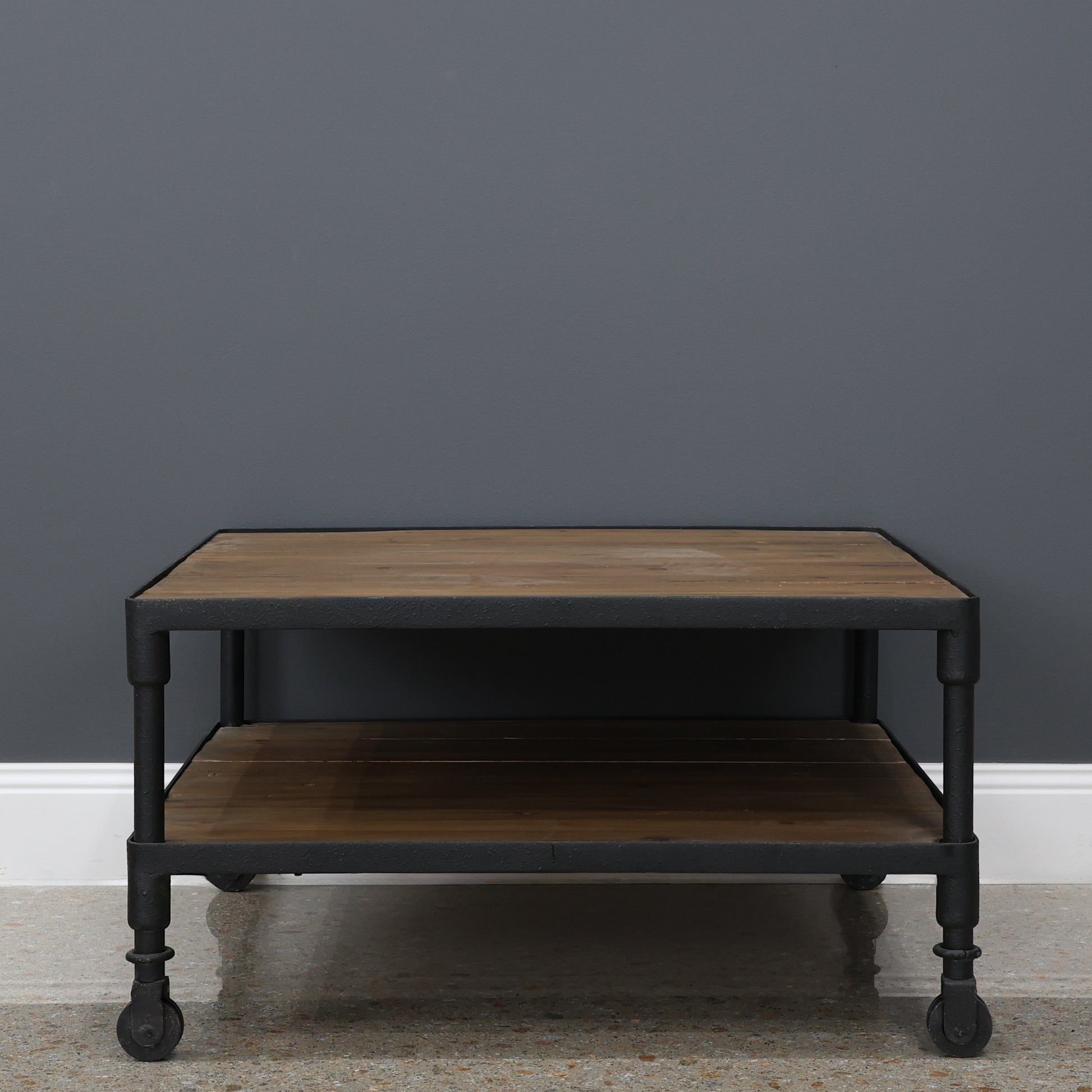 Elliot Square Coffee Table on Wheels