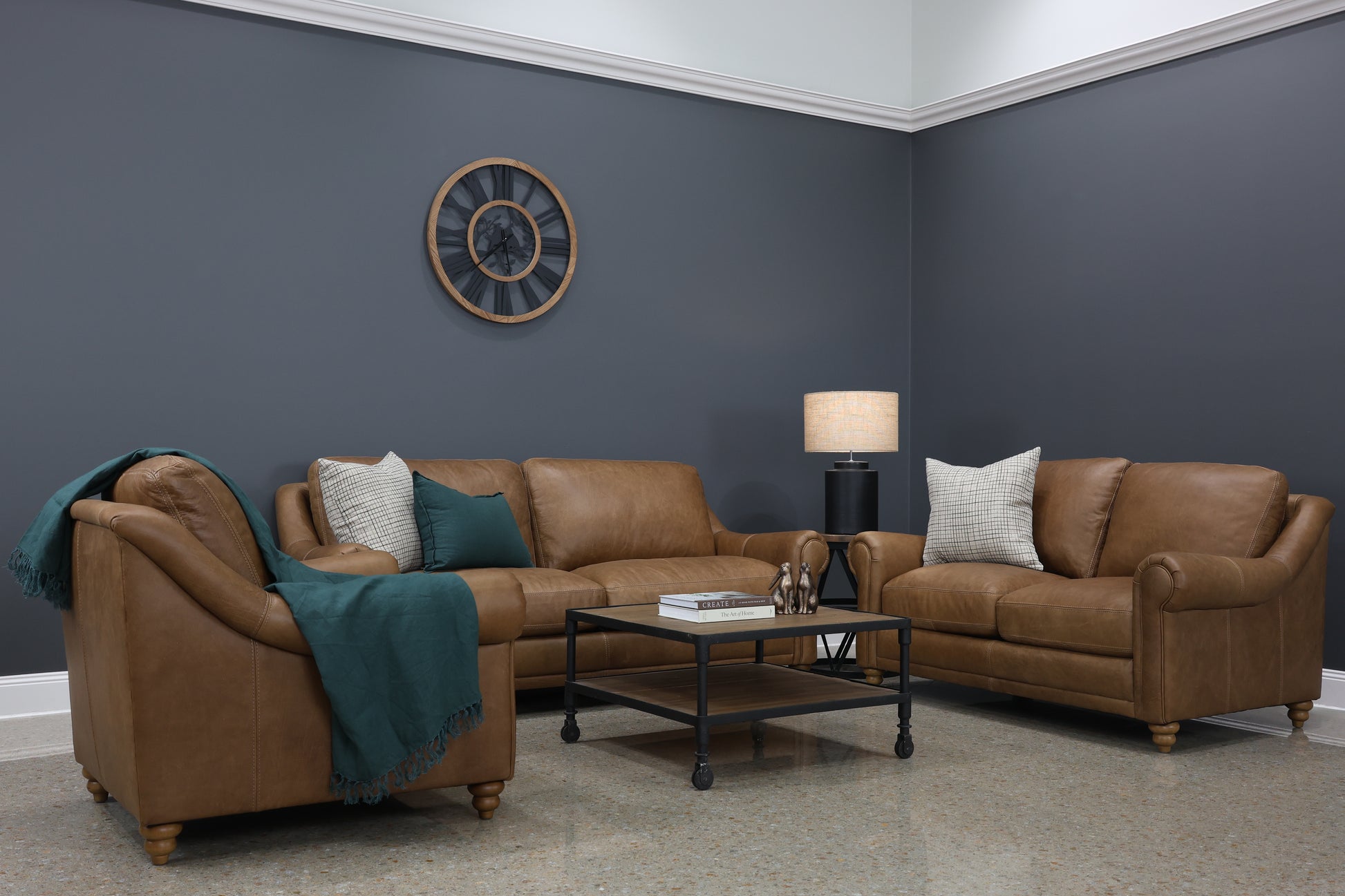 Canterbury Loveseat - Tan Leather