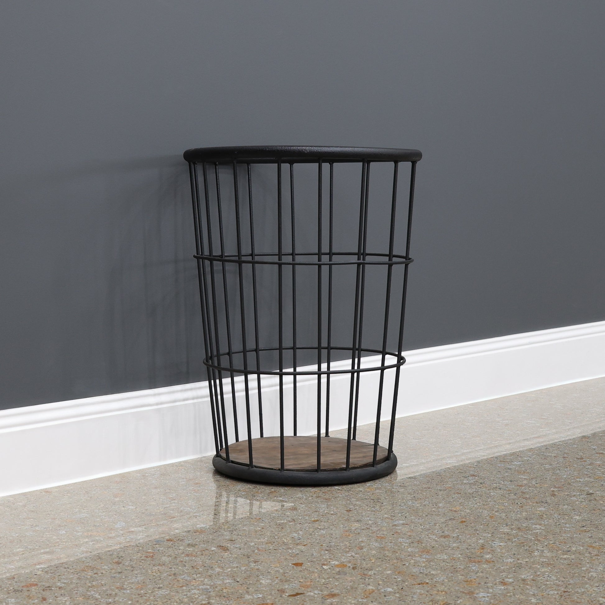Rustic Firewood Basket Round
