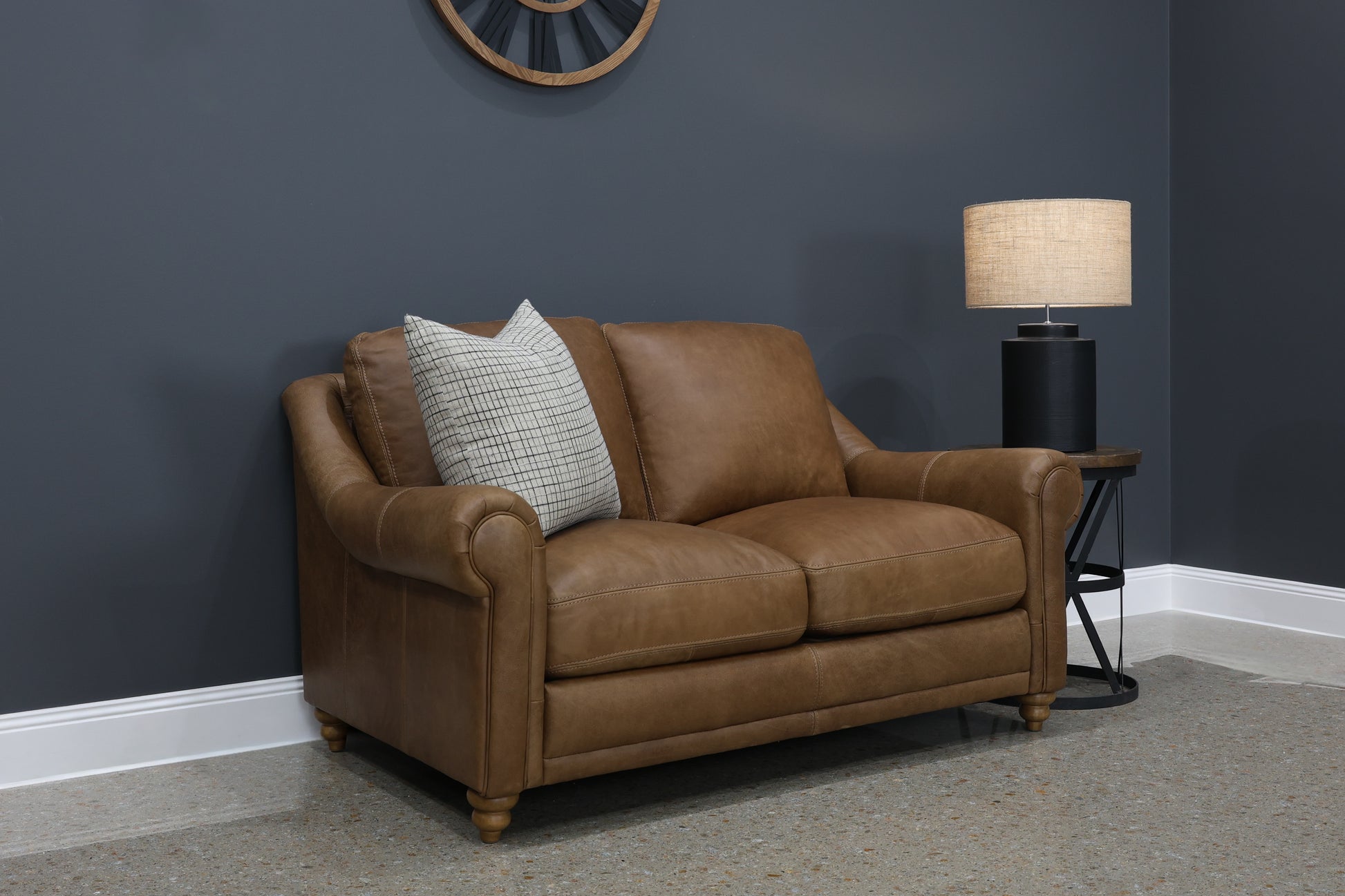 Canterbury Loveseat - Tan Leather