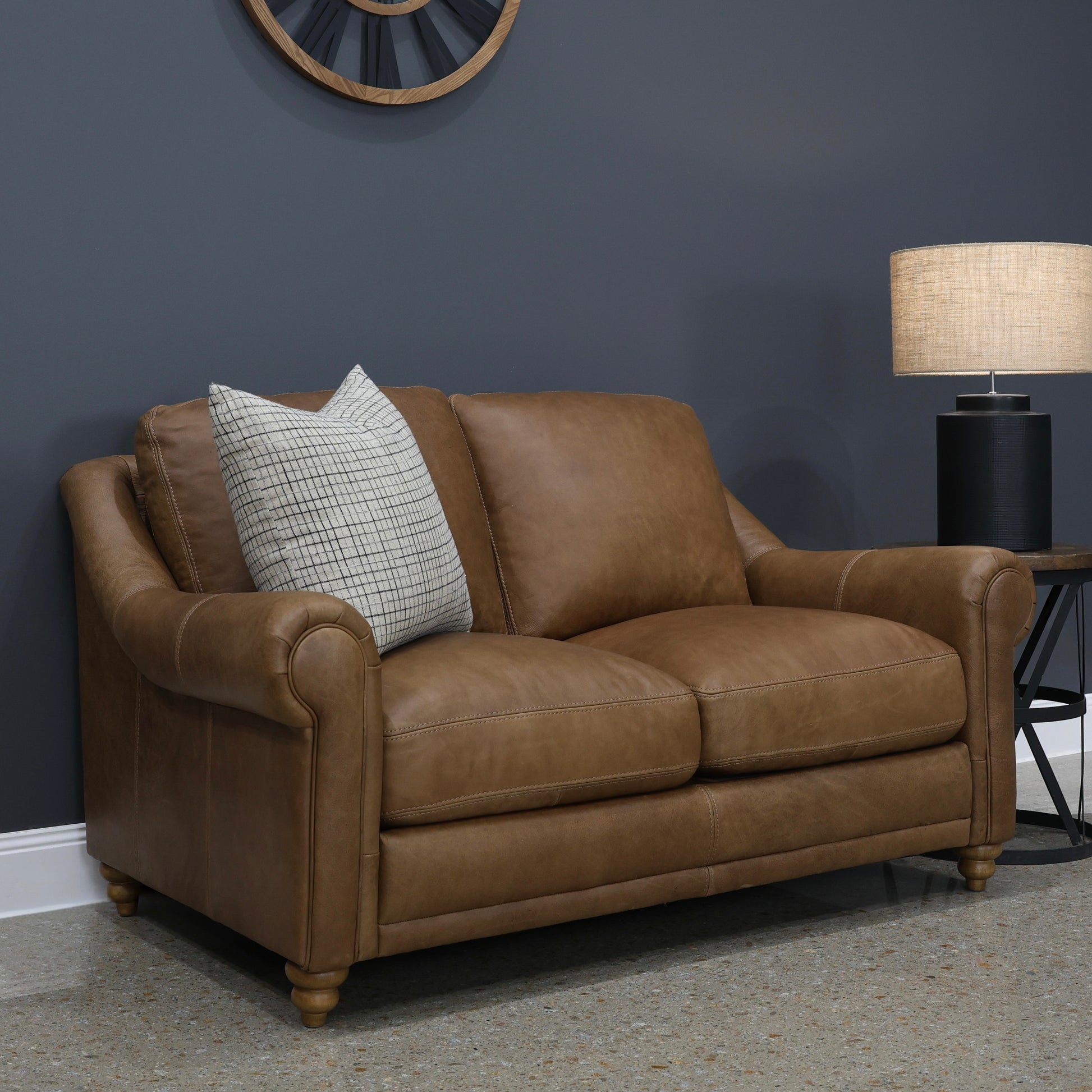 Canterbury Loveseat - Tan Leather