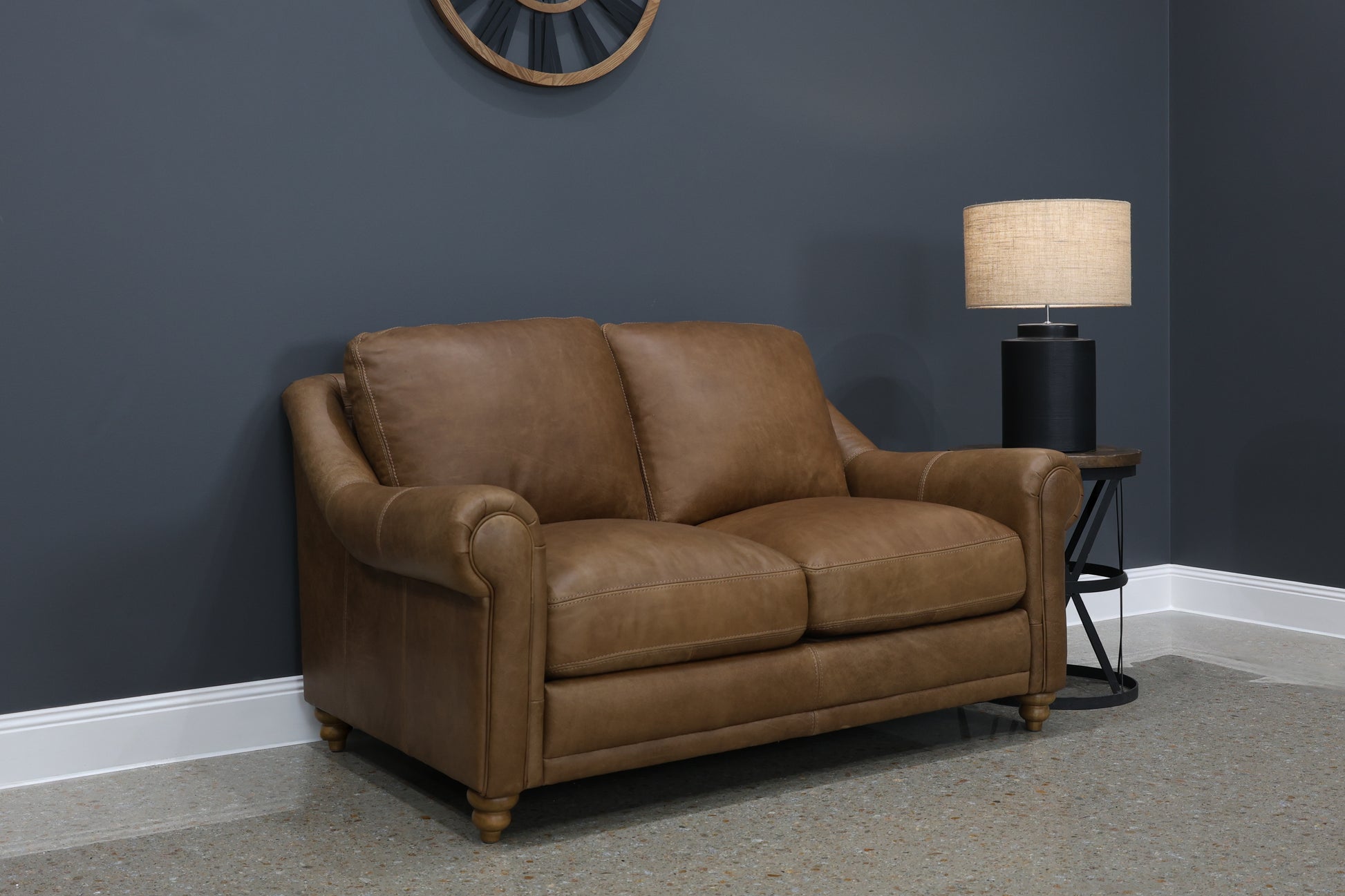 Canterbury Loveseat - Tan Leather