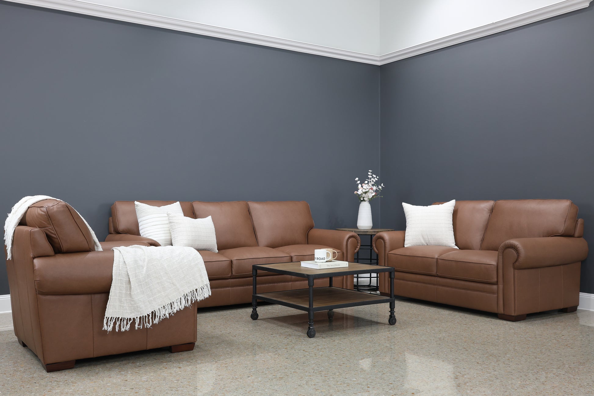 Castlemaine Sofa - Whiskey Tan