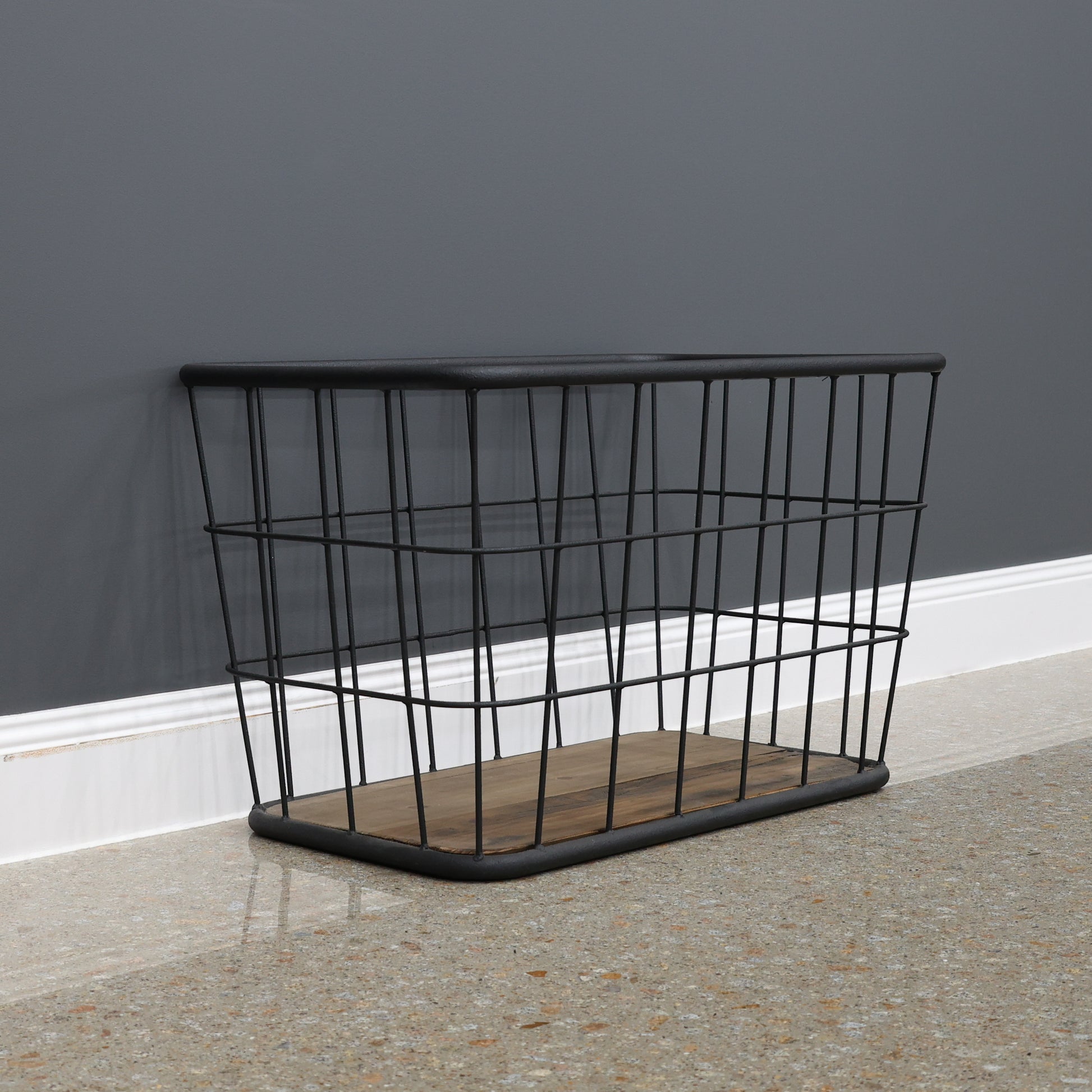 Rustic Firewood Basket Rectangle Large