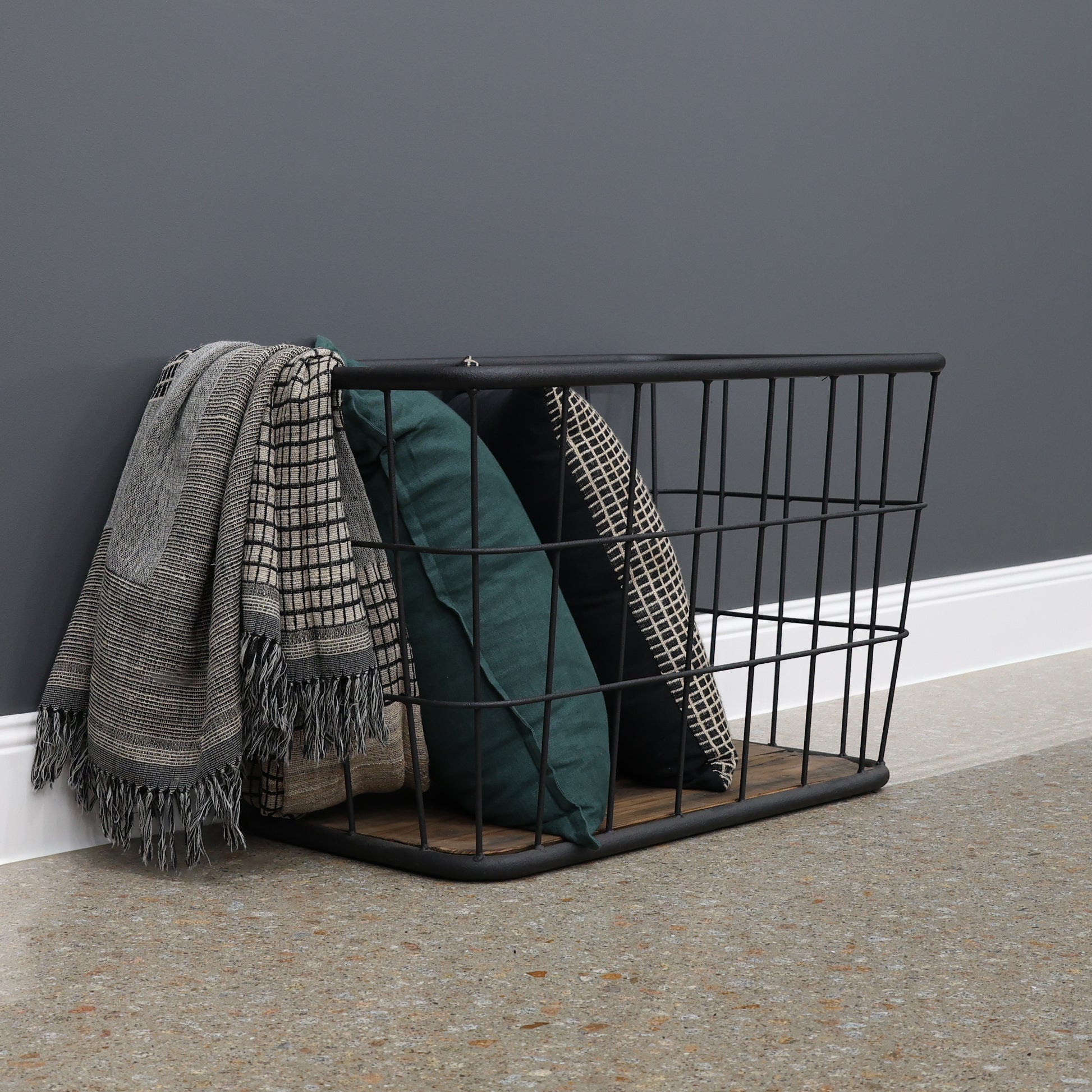 Rustic Firewood Basket Rectangle Large