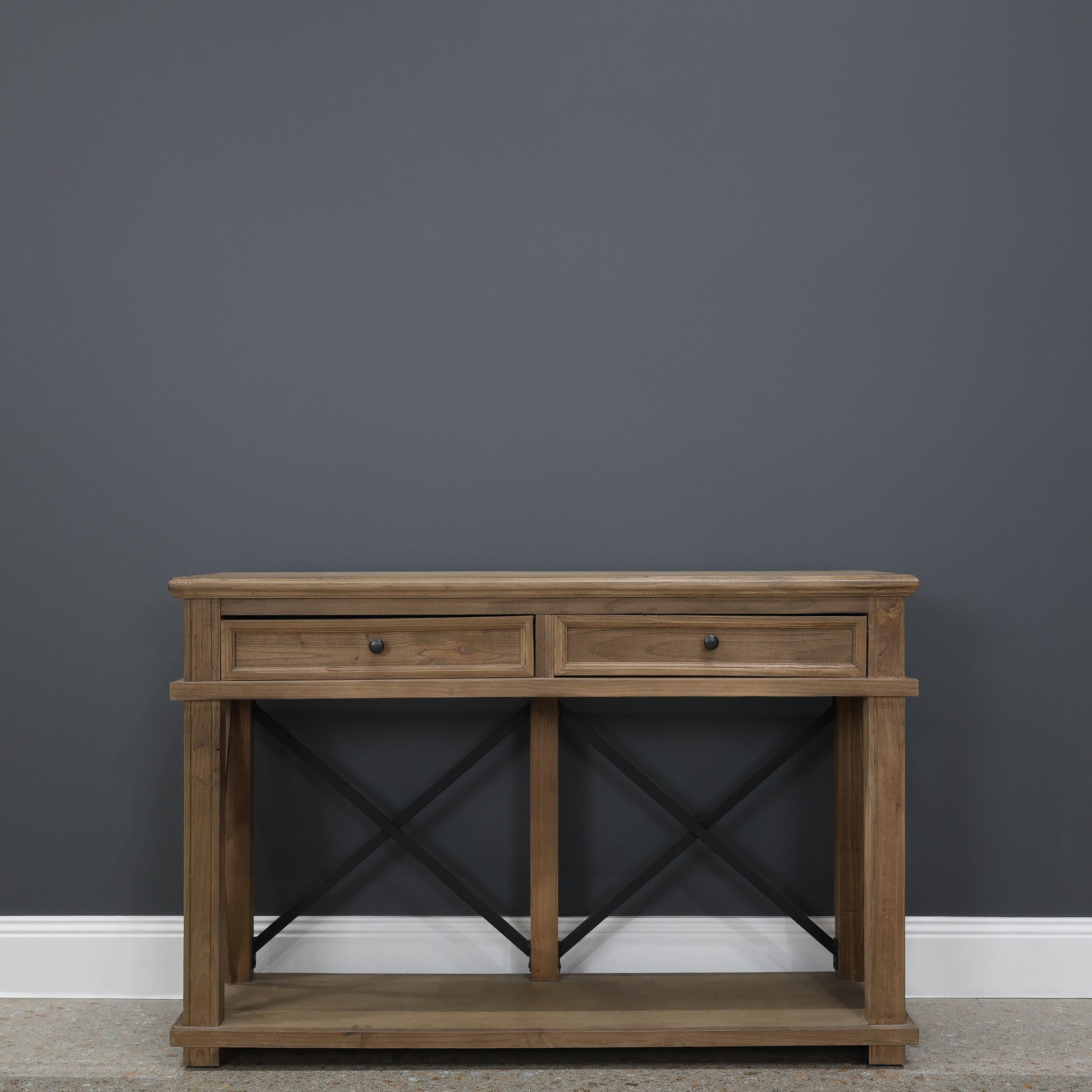 Cross Roads 2 Drawers Console