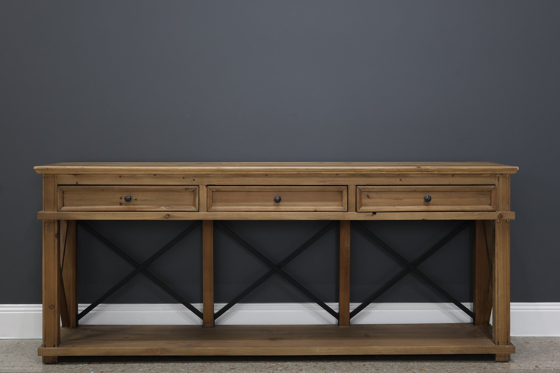 Cross Roads 3 Drawers Console