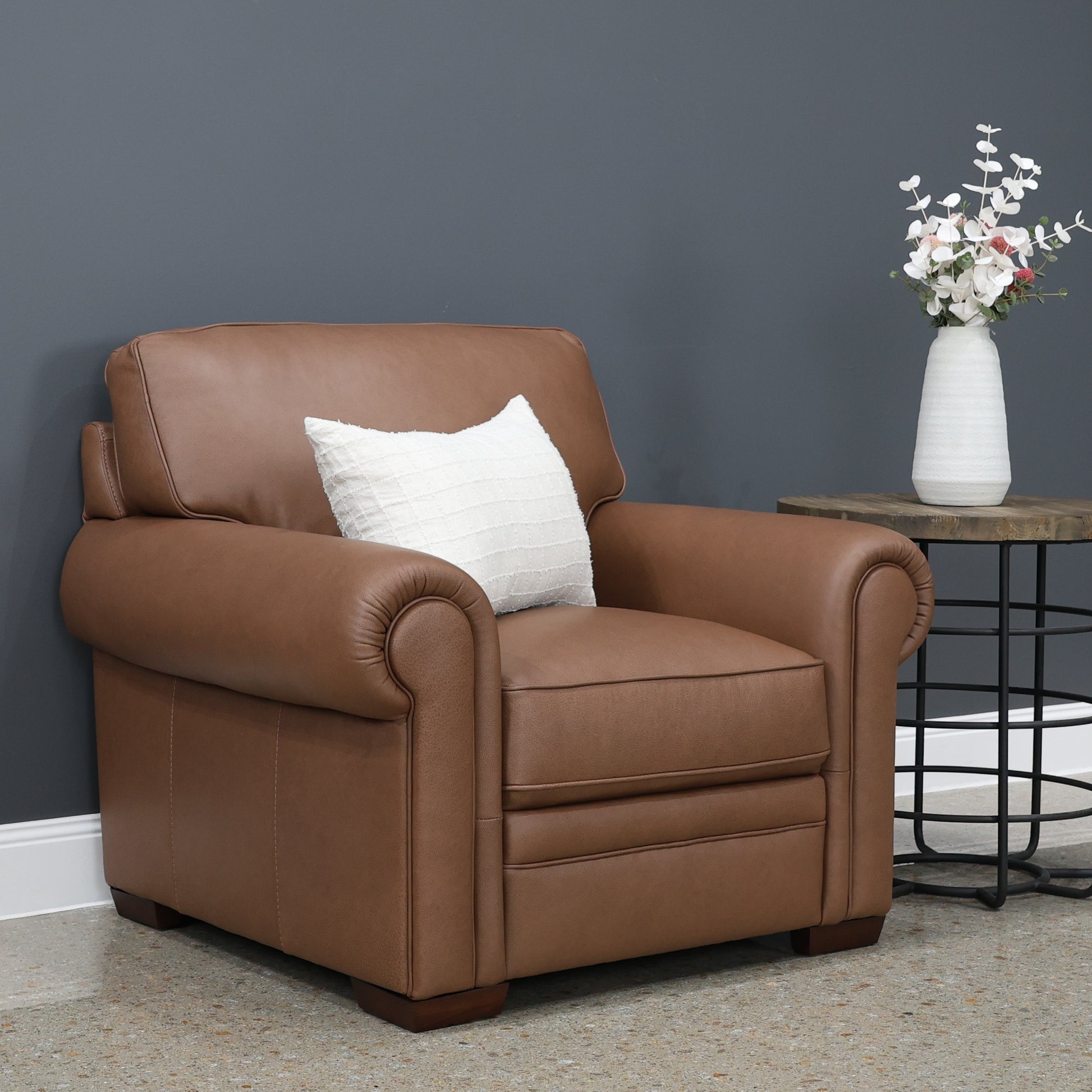 Castlemaine Armchair - Whiskey Tan
