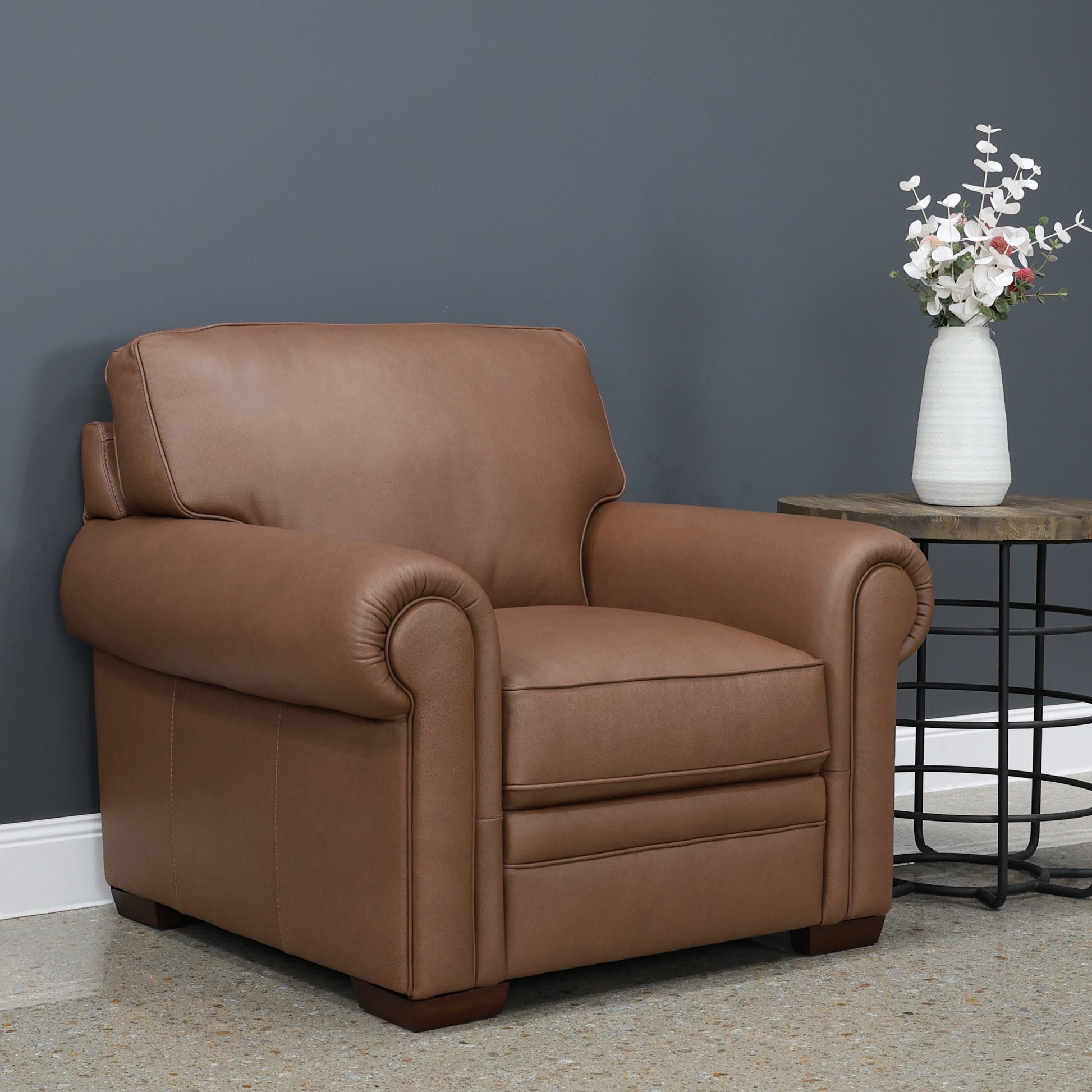 Castlemaine Armchair - Whiskey Tan