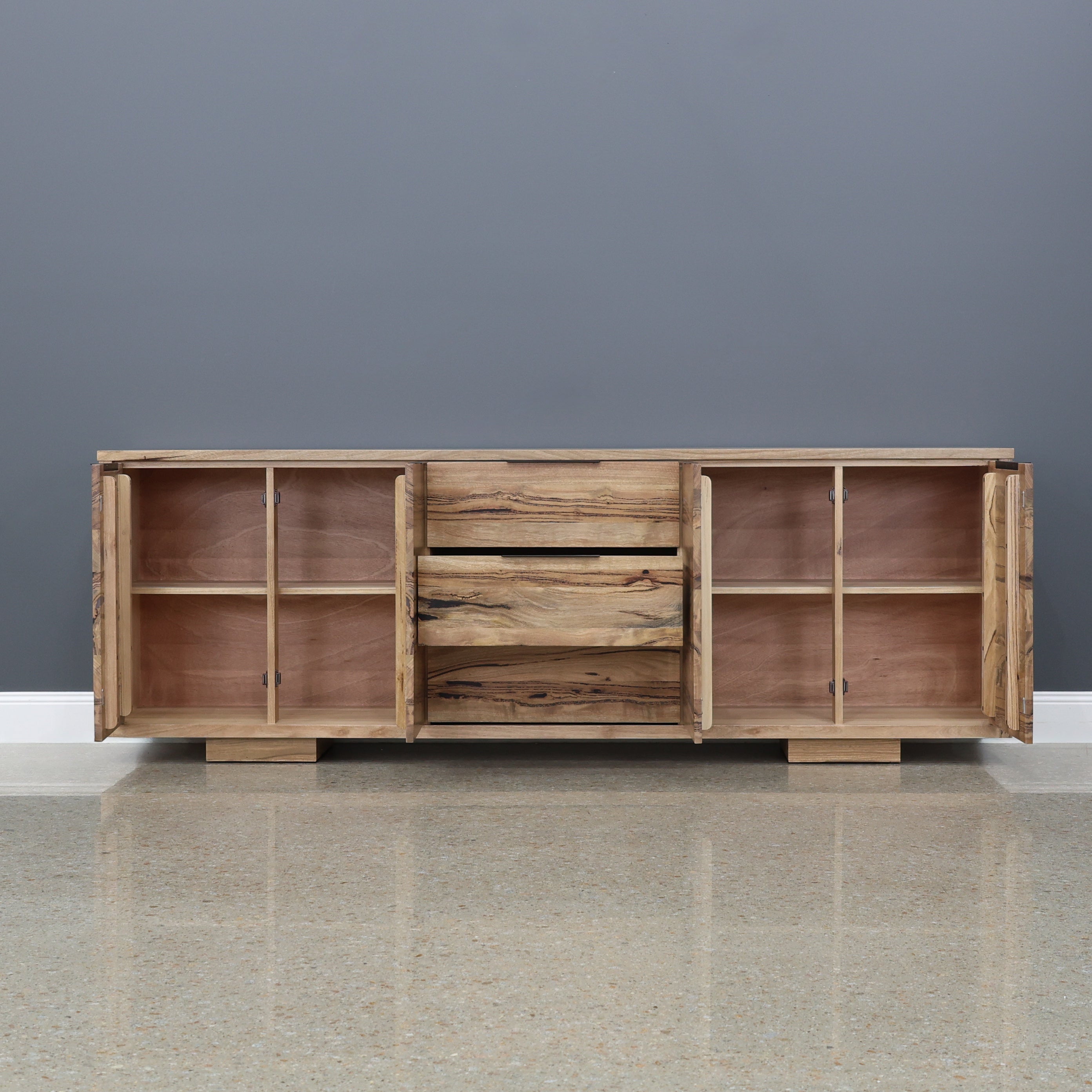 The Marri Wood Black Buffet - 245cm L
