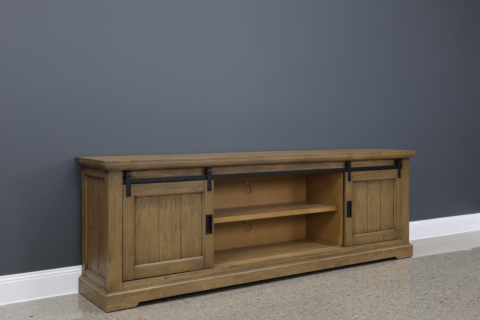 Macedon Large Tv Unit 2 Sliding Doors 4 Drawers