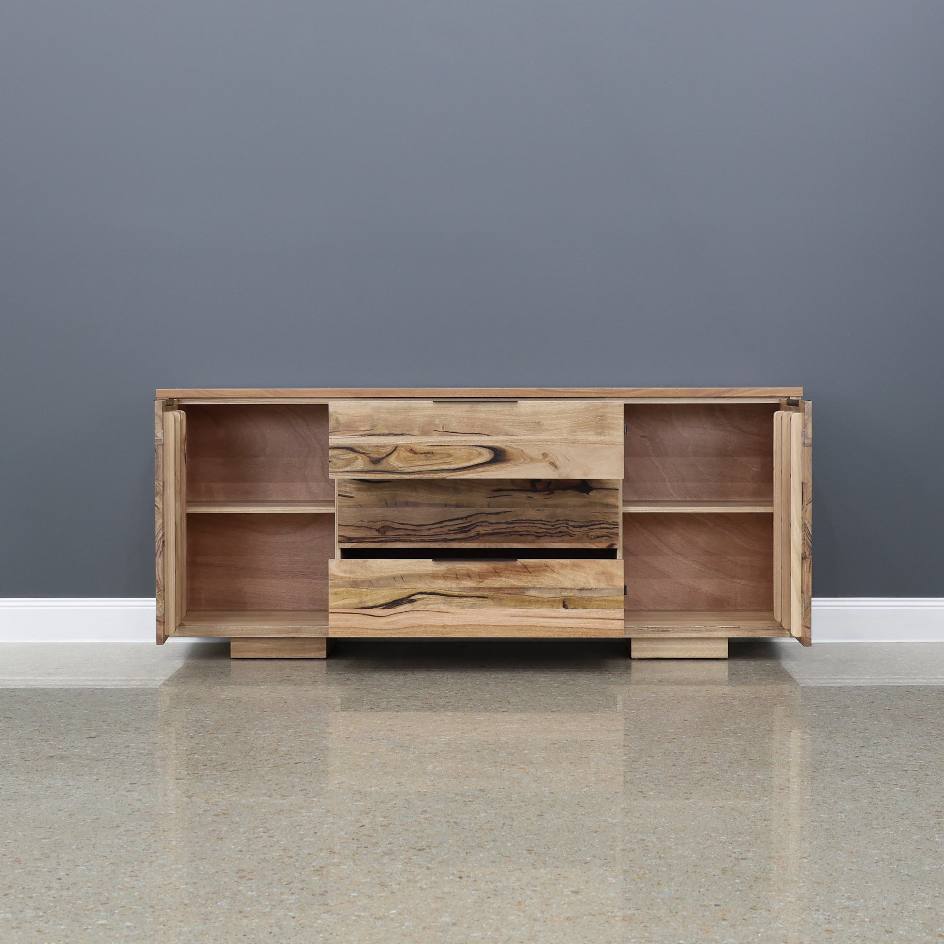 The Marri Wood Black Buffet - 200cm L