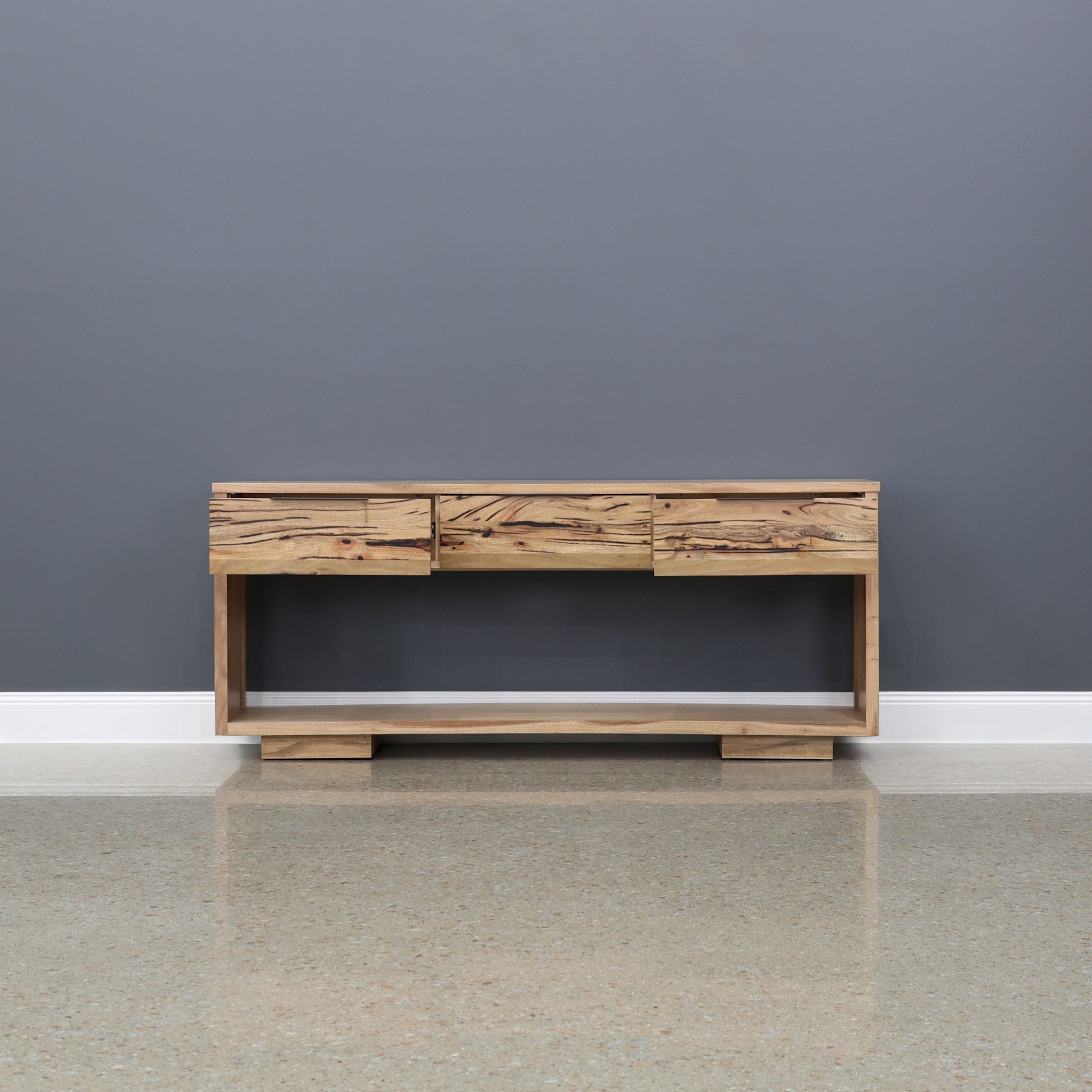 The Marri Wood Console Black - 180cm L