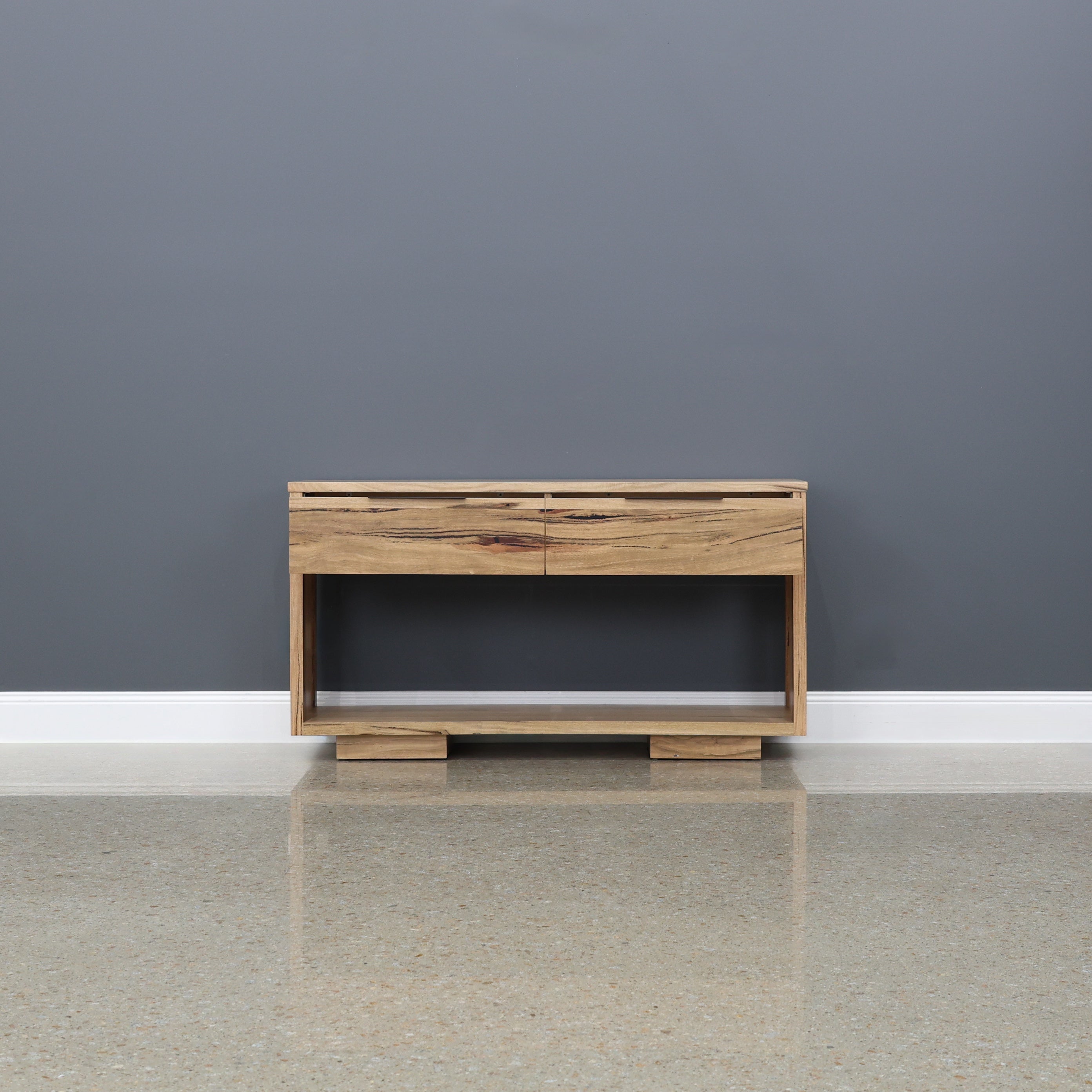 The Marri Wood Black Console - 140cm L