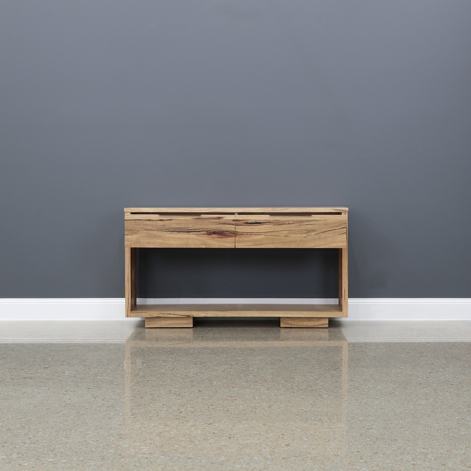 The Marri Wood Black Console Table - 140cm L