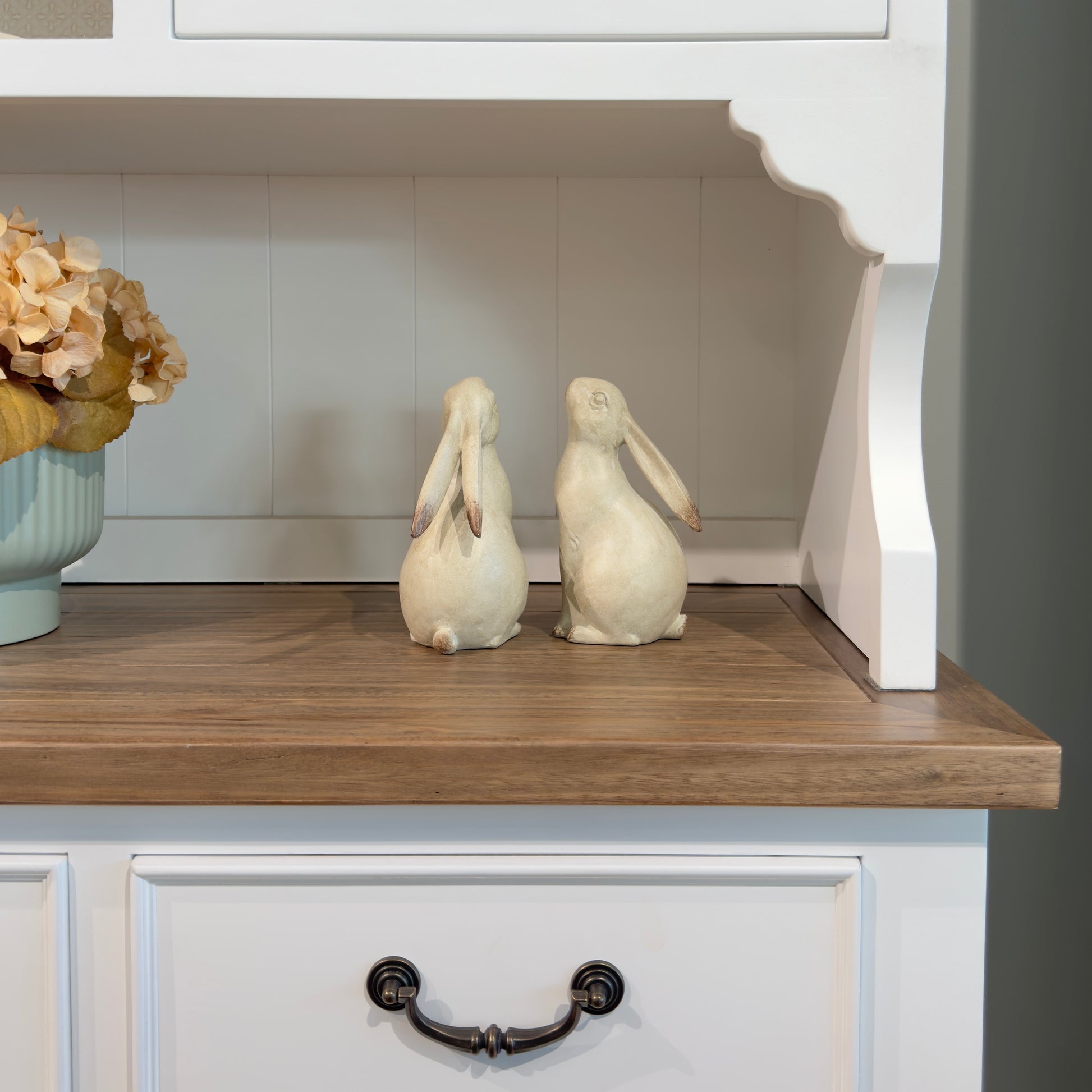 Cotton-Tail Bookends - White Wash