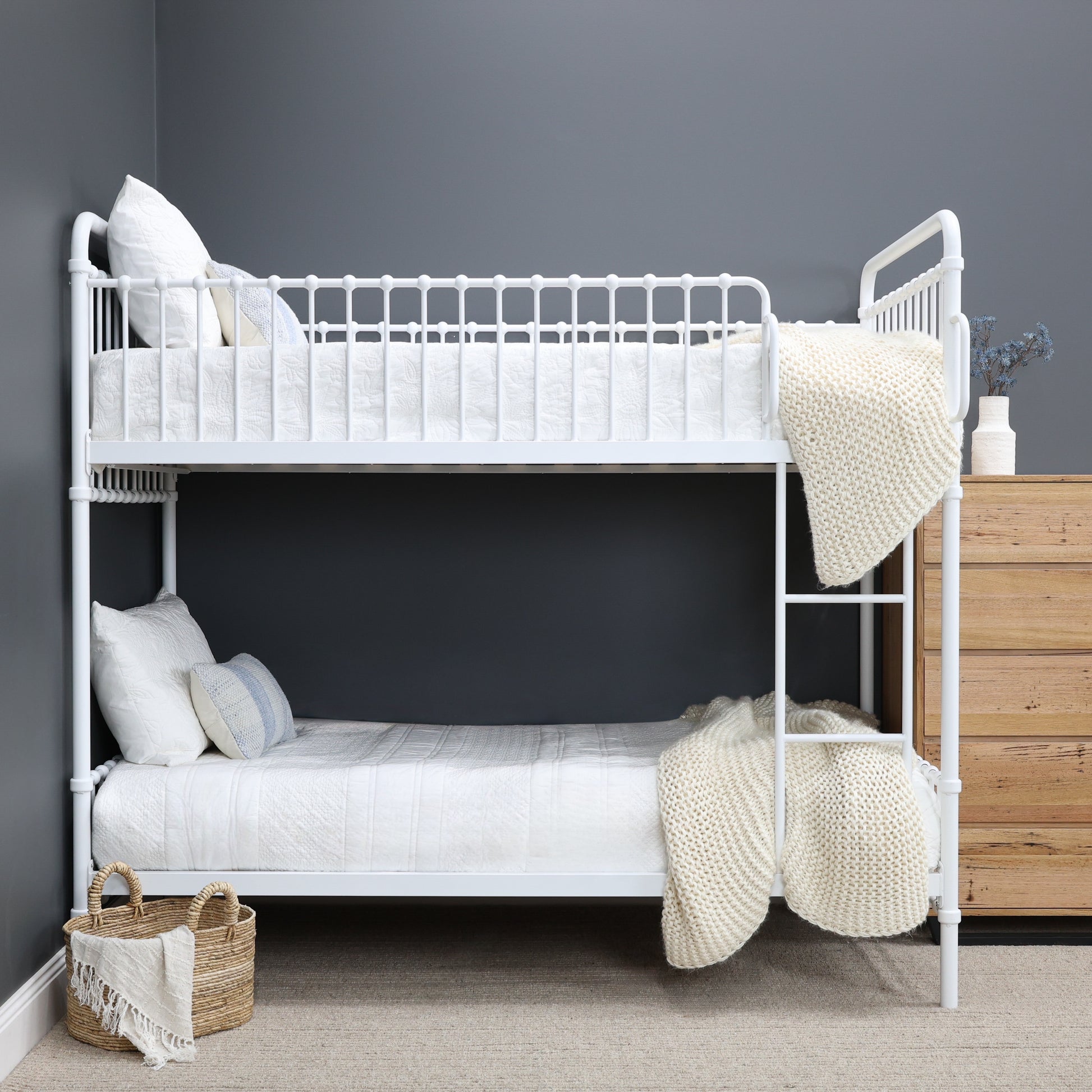 Sydney Bunk Bed - Antique White