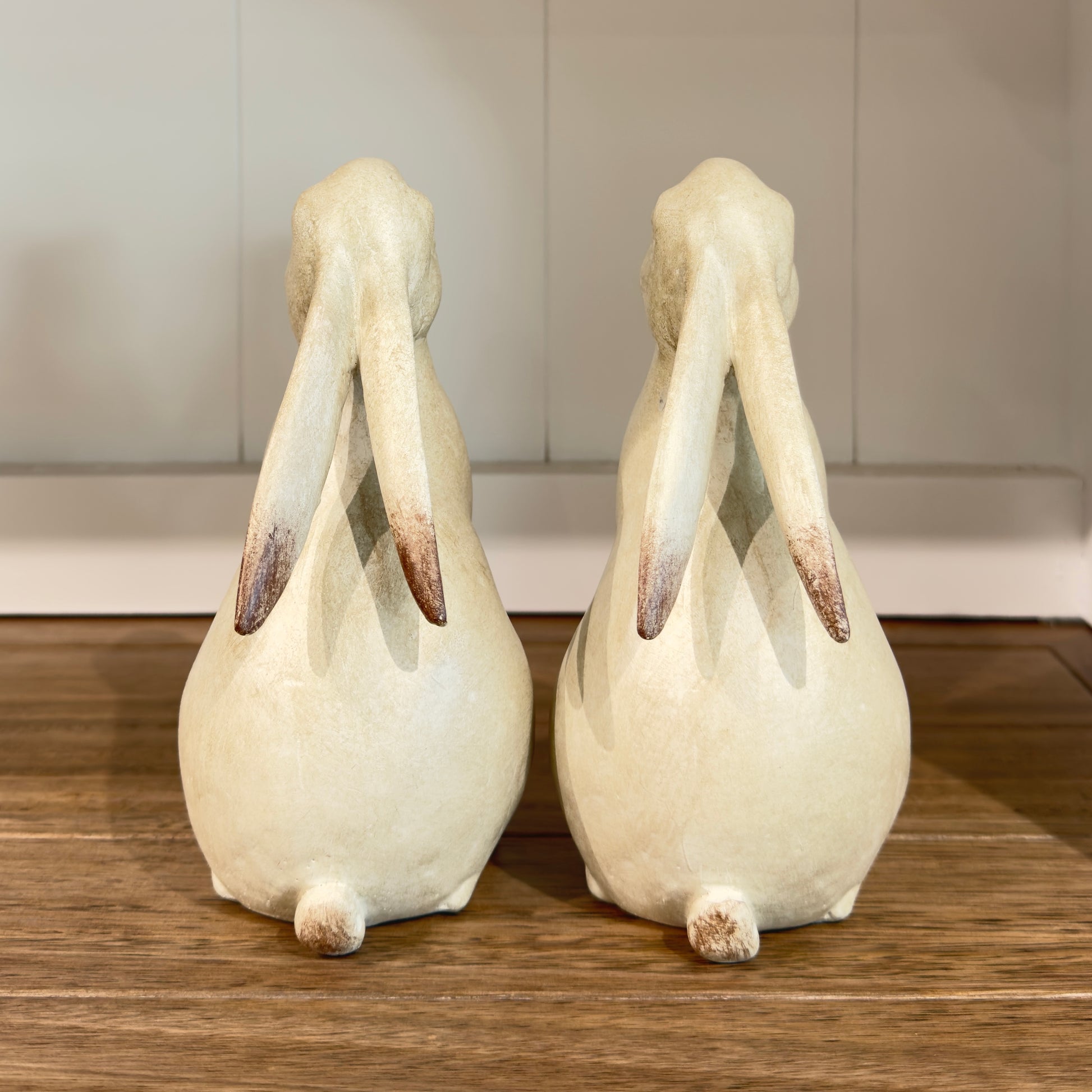 Cotton-Tail Bookends - White Wash