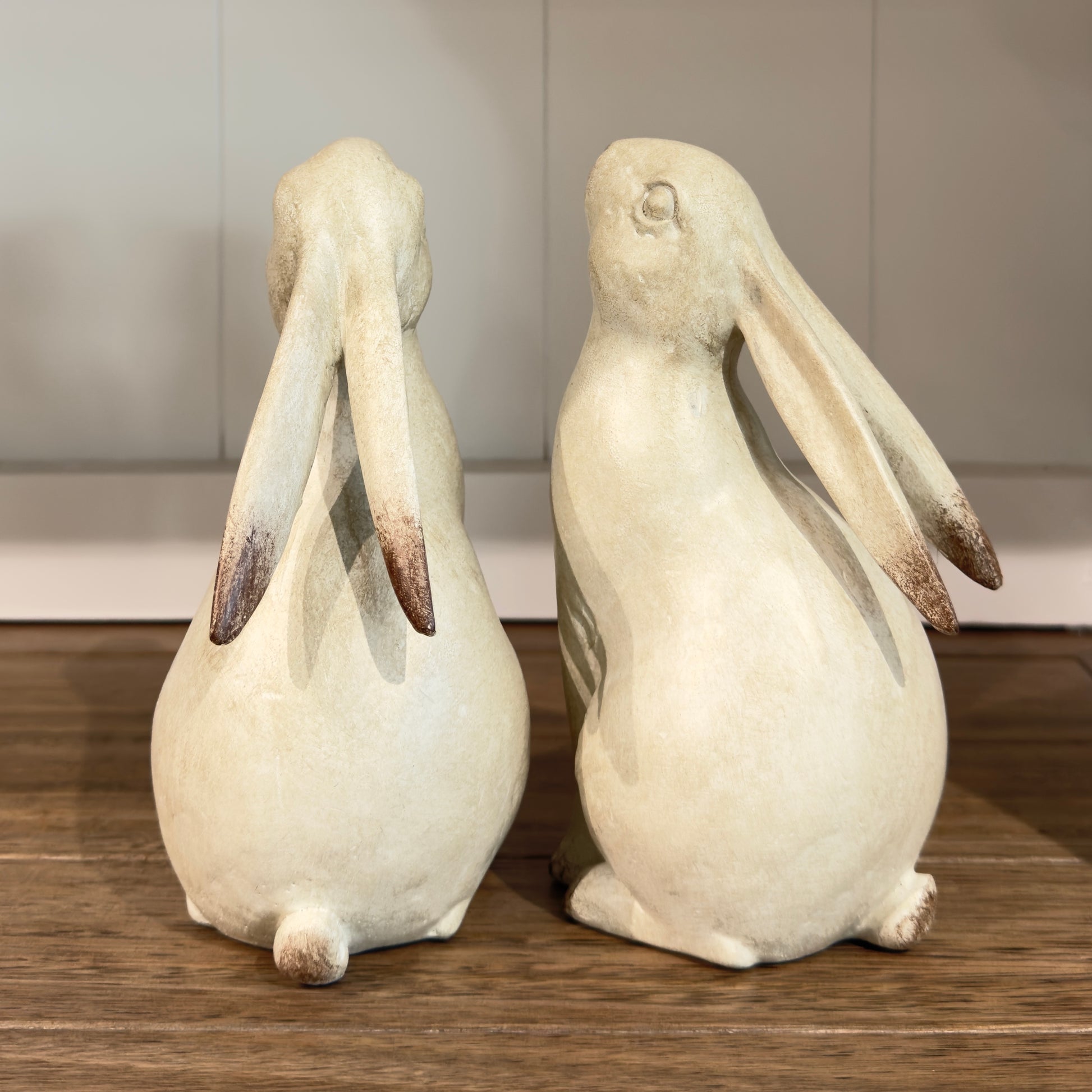 Cotton-Tail Bookends - White Wash
