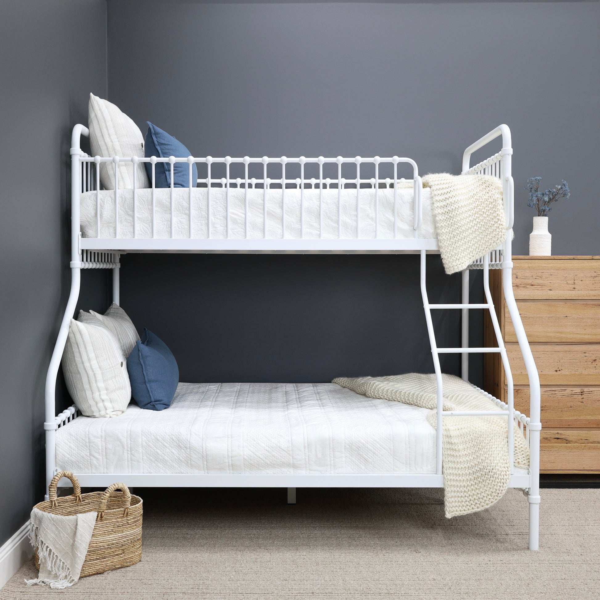 Sydney Triple Bunk Bed - Antique White