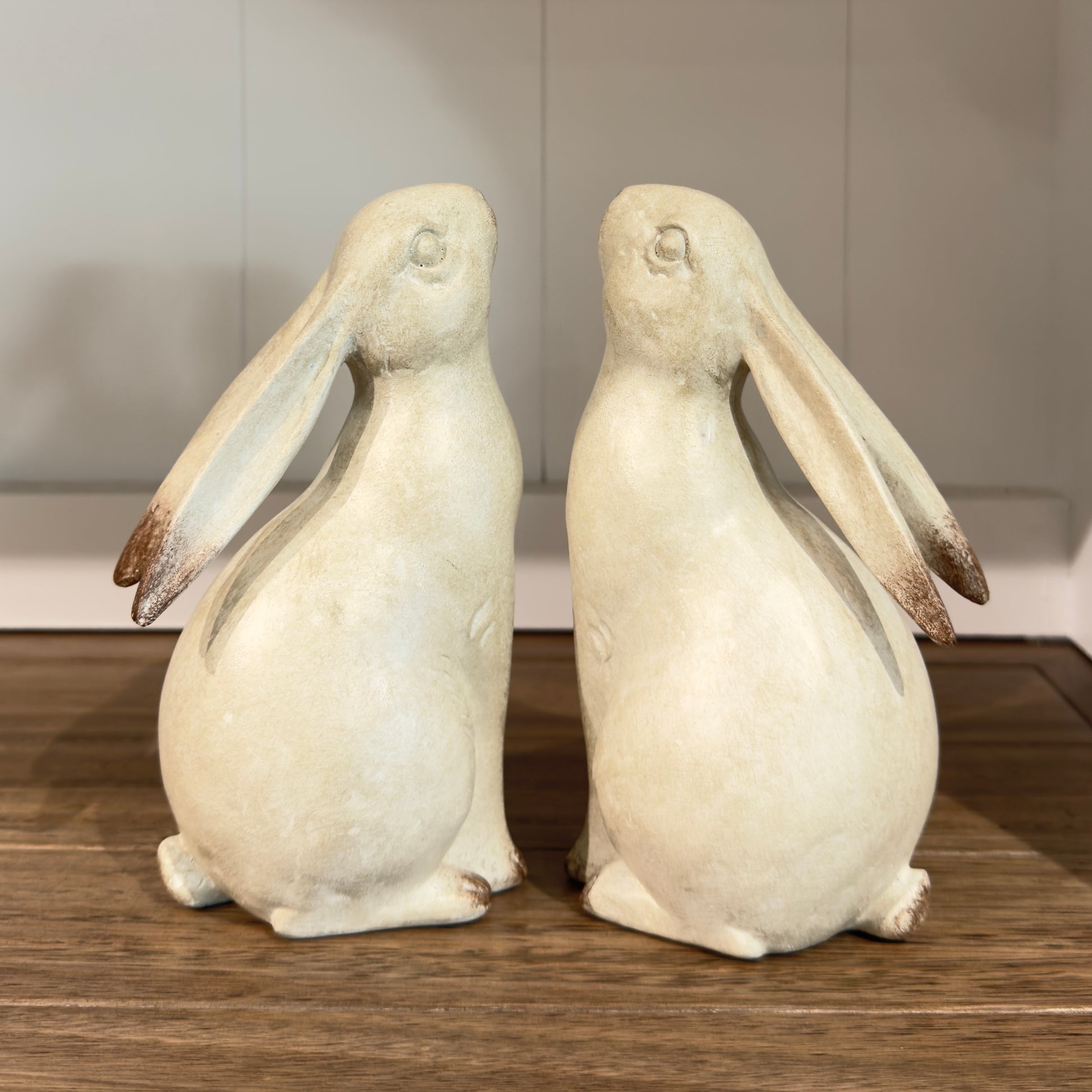 Cotton-Tail Bookends - White Wash