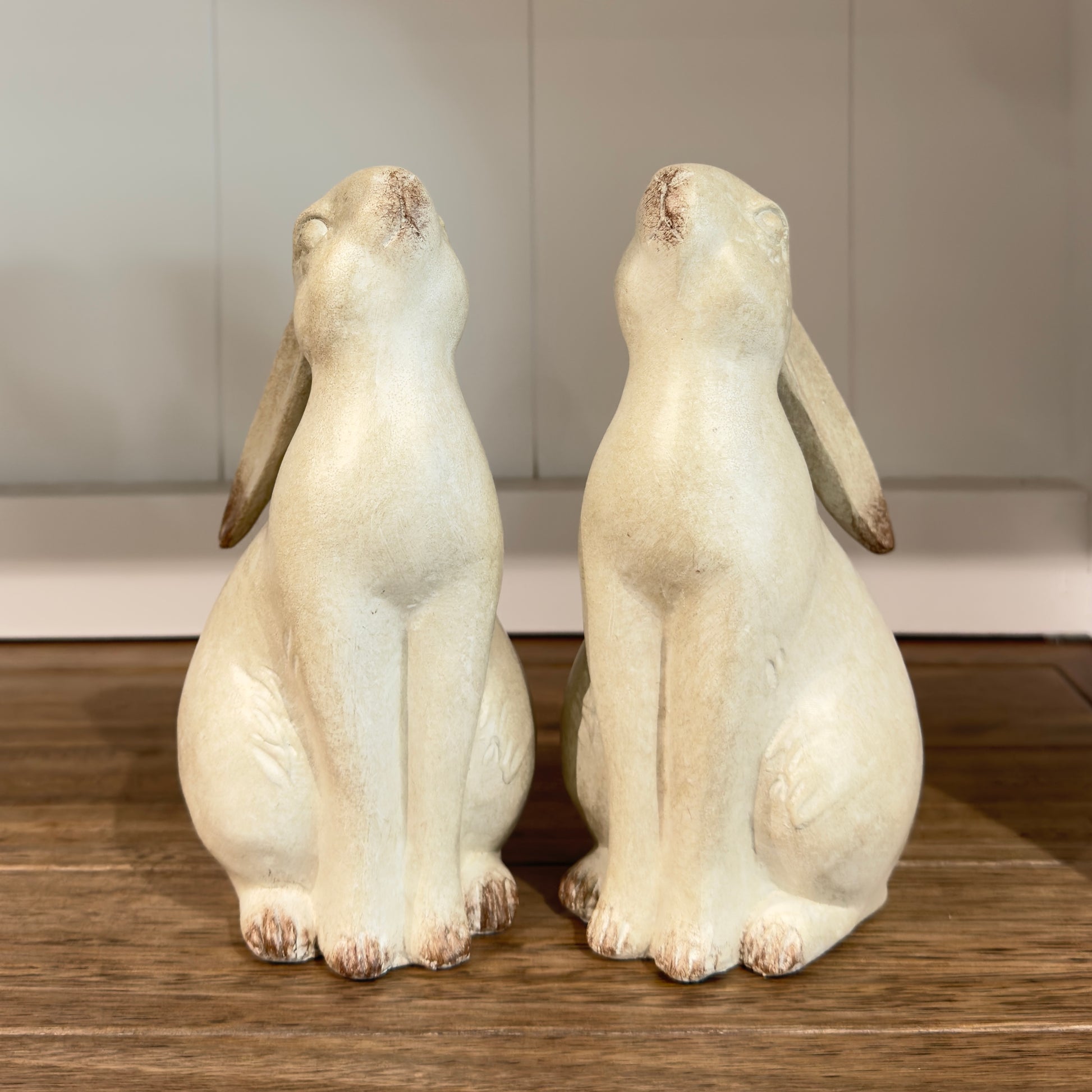 Cotton-Tail Bookends - White Wash