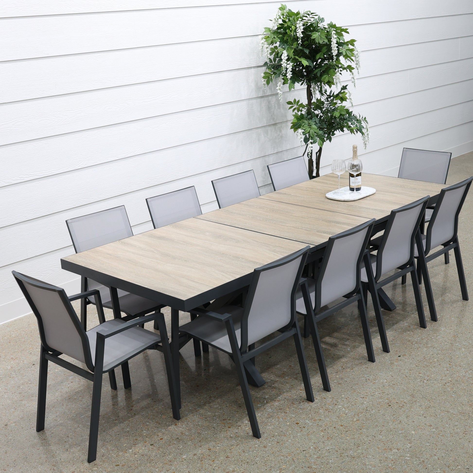 Anglesea Extension Table - Charcoal