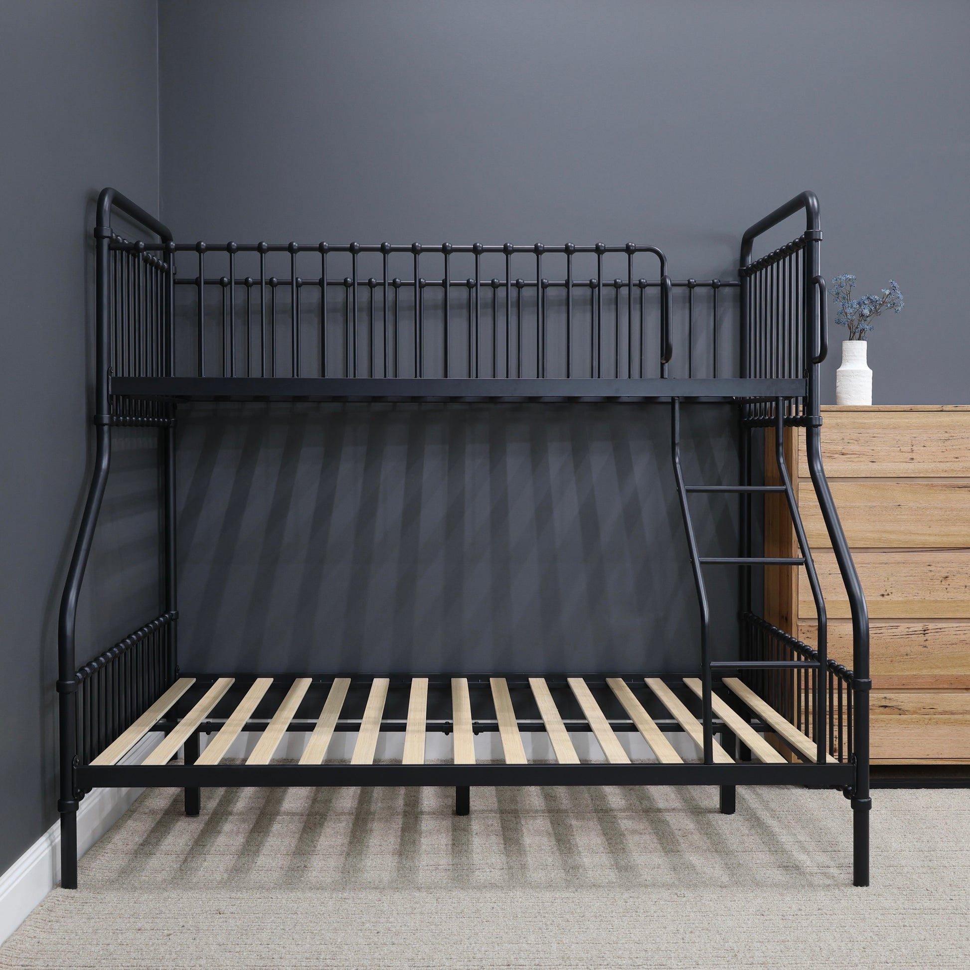 Sydney Triple Bunk Bed - Black Iron