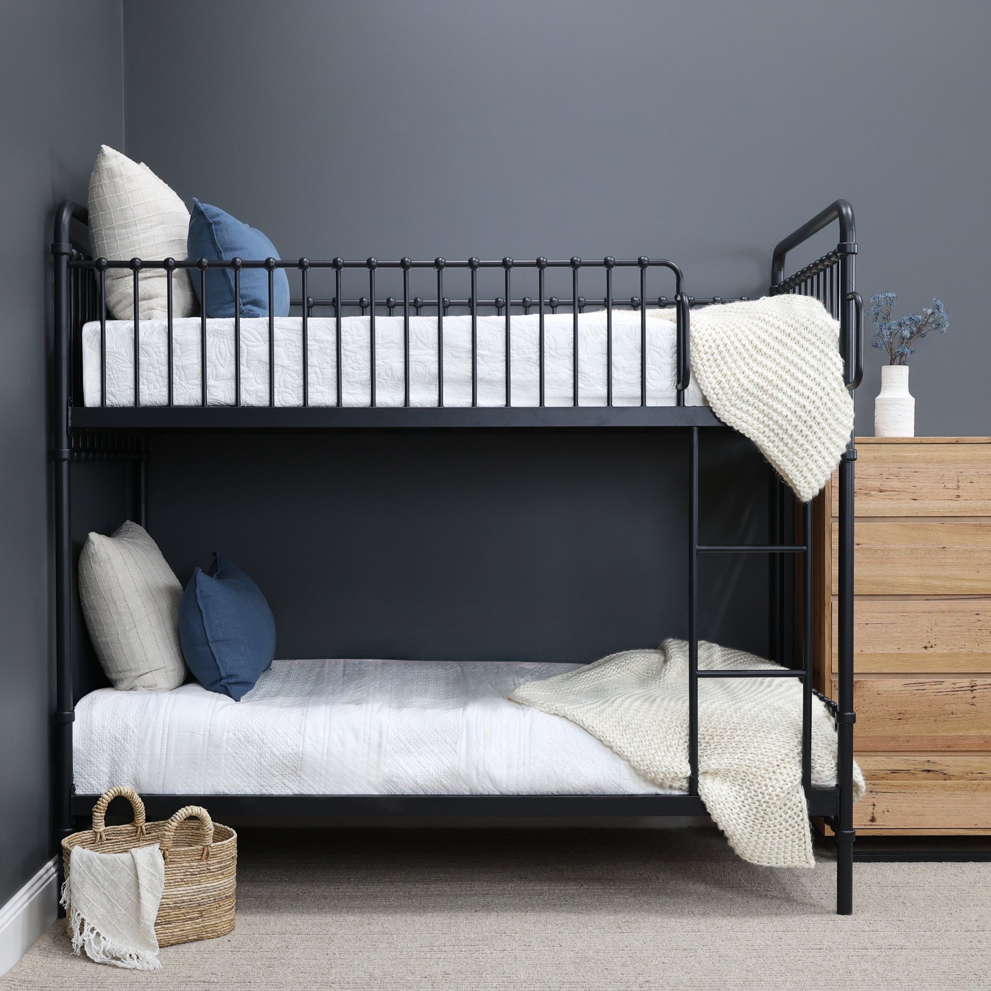 Sydney Bunk Bed - Black Iron
