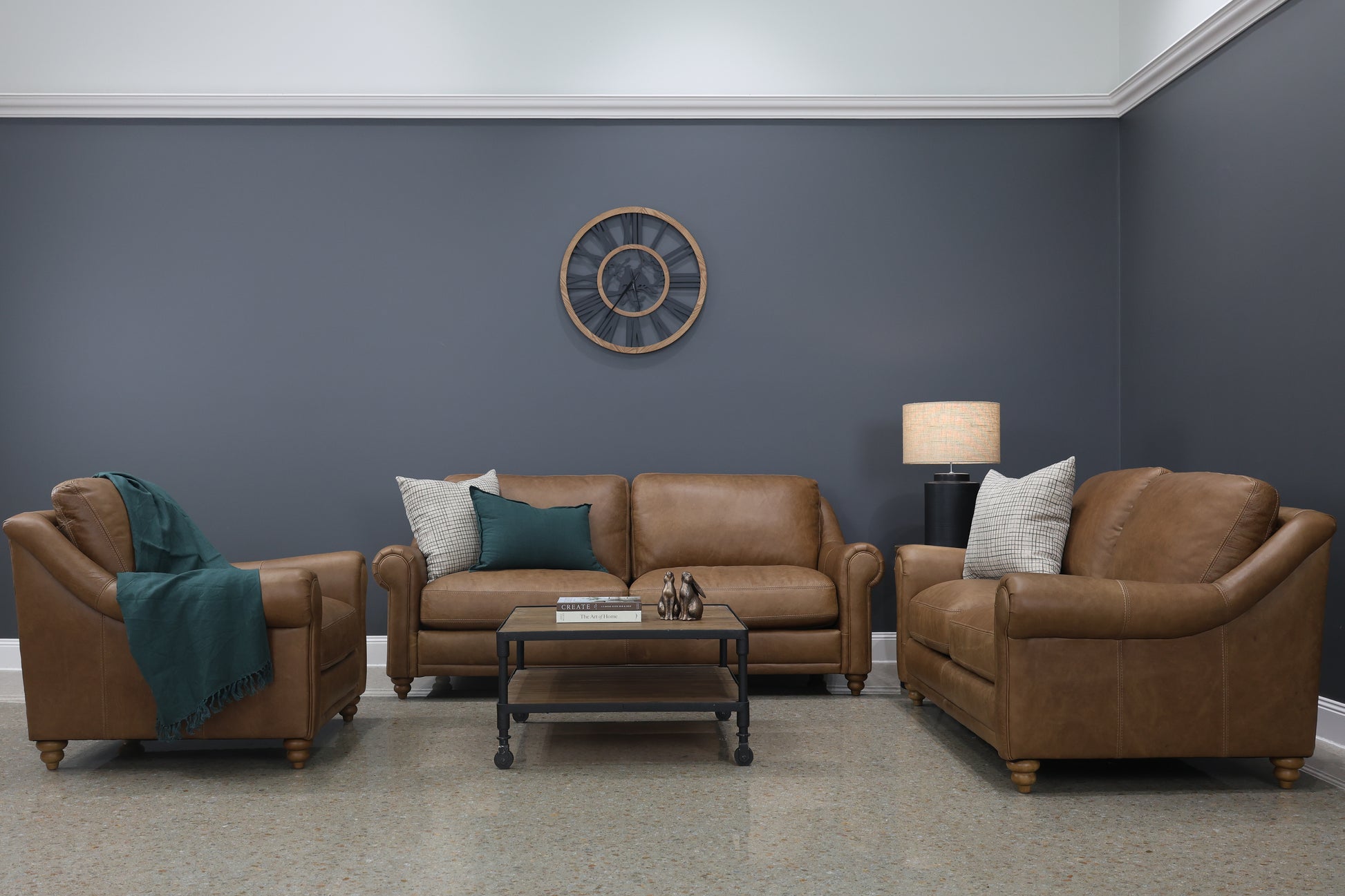 Canterbury Loveseat - Tan Leather