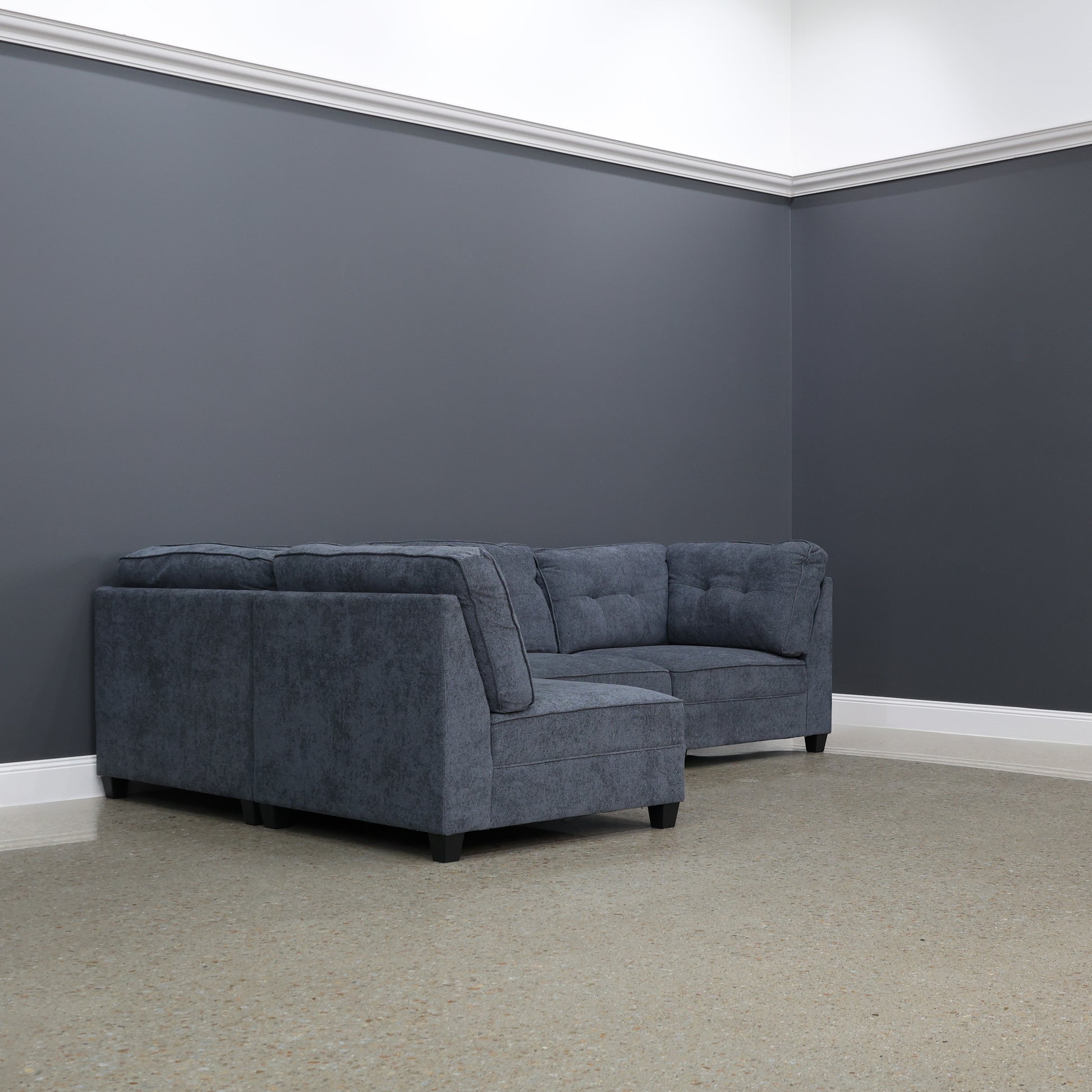 York 4 Seater Lounge & Ottoman - Lake