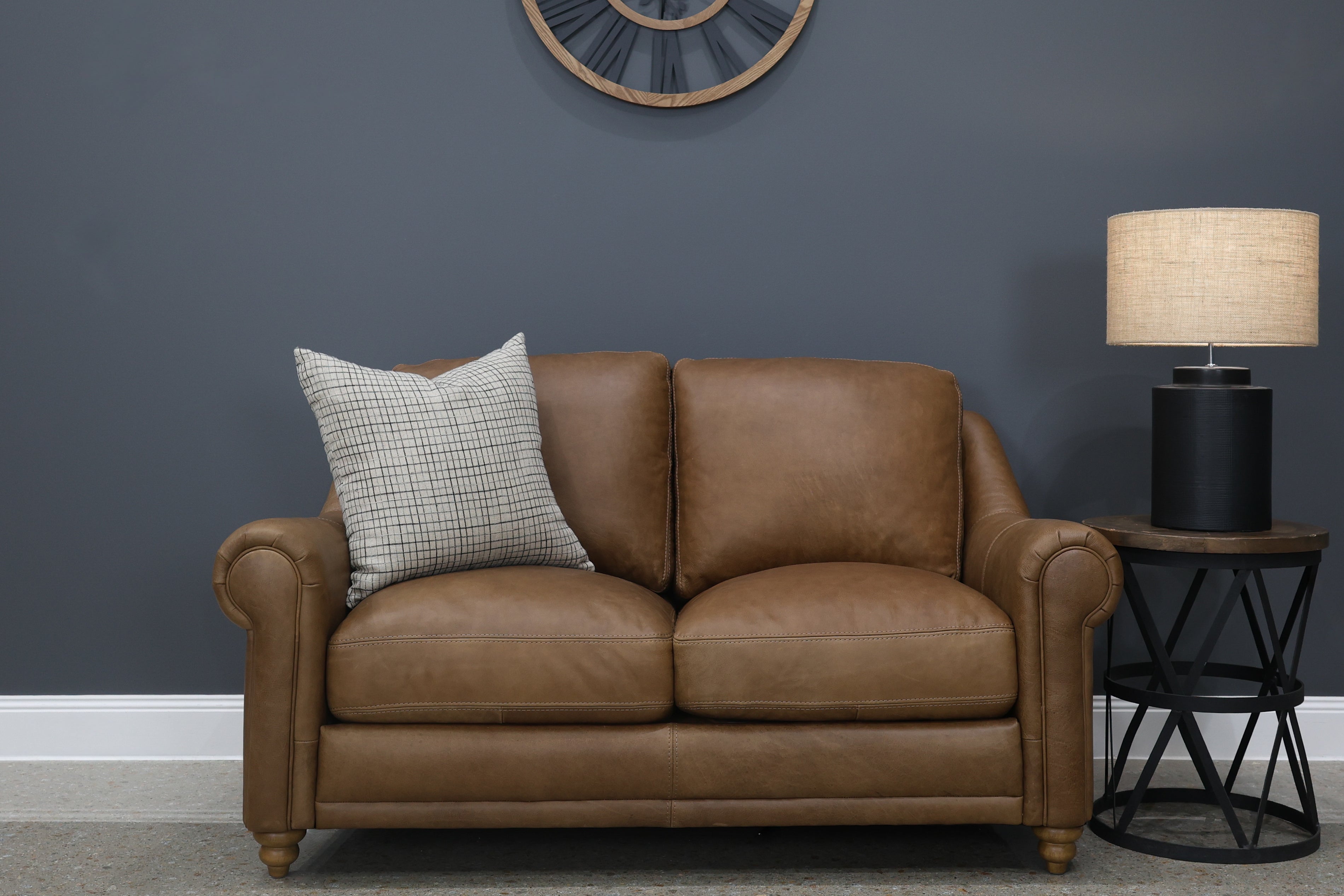 Canterbury Loveseat - Tan Leather