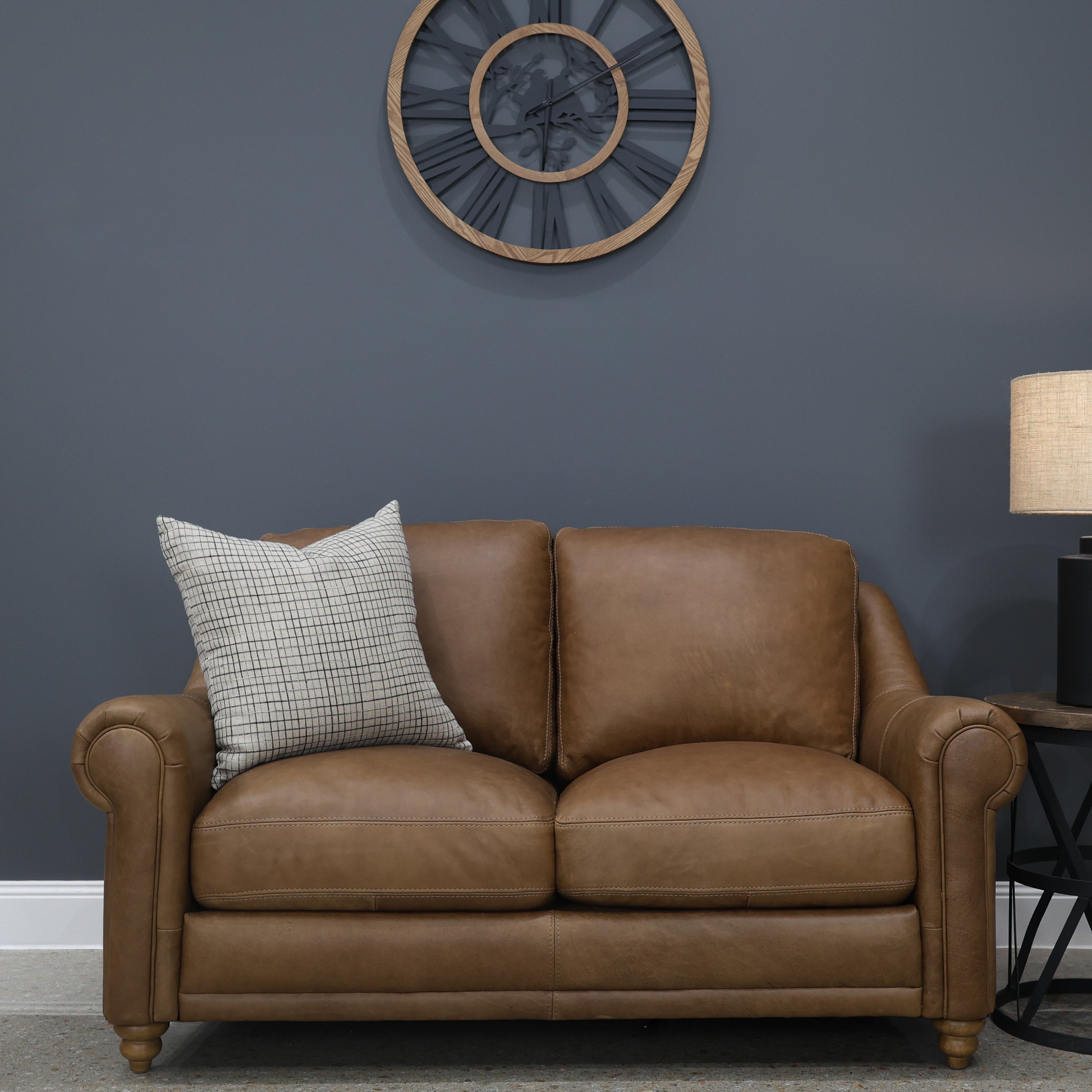 Canterbury Loveseat - Tan Leather