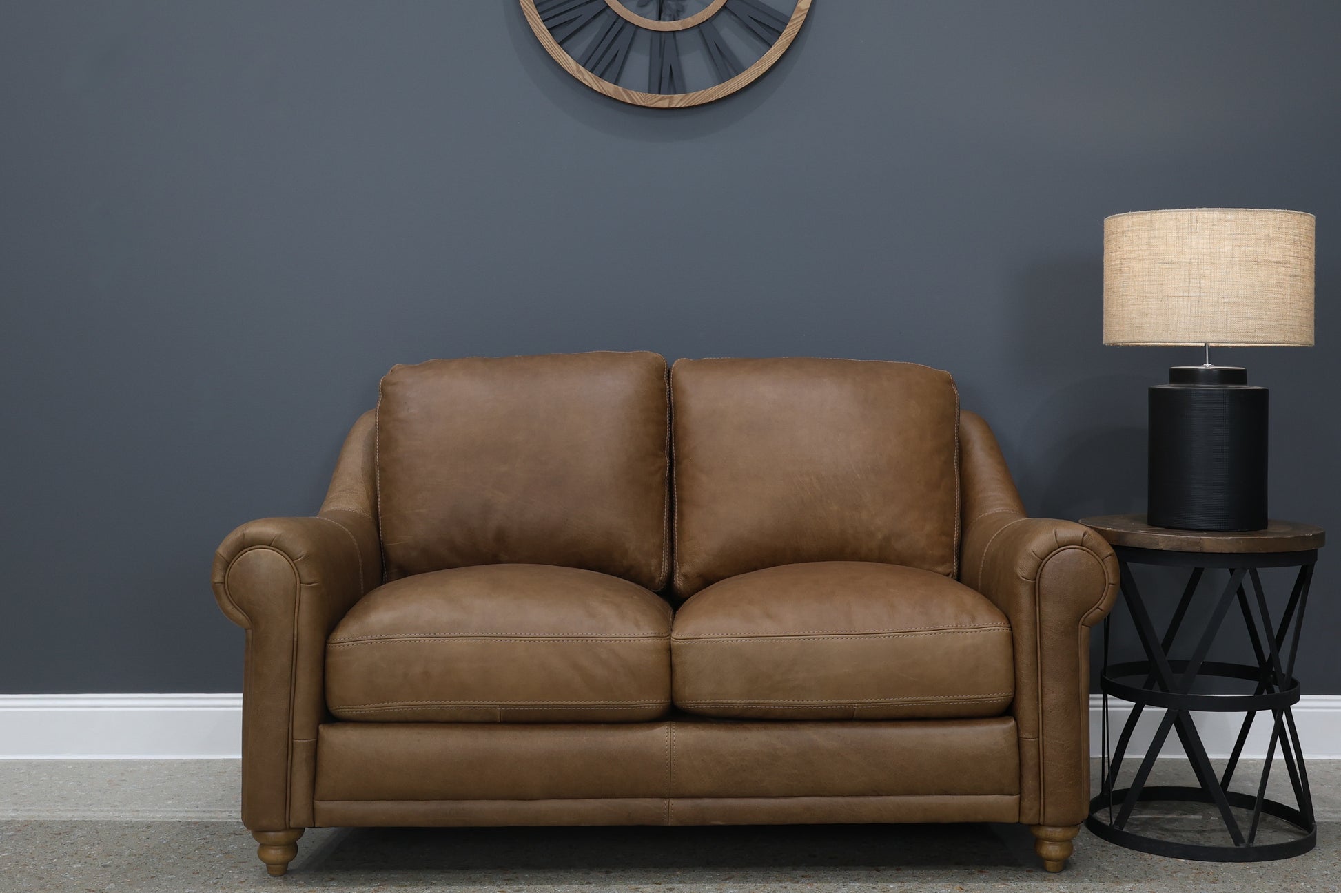Canterbury Loveseat - Tan Leather