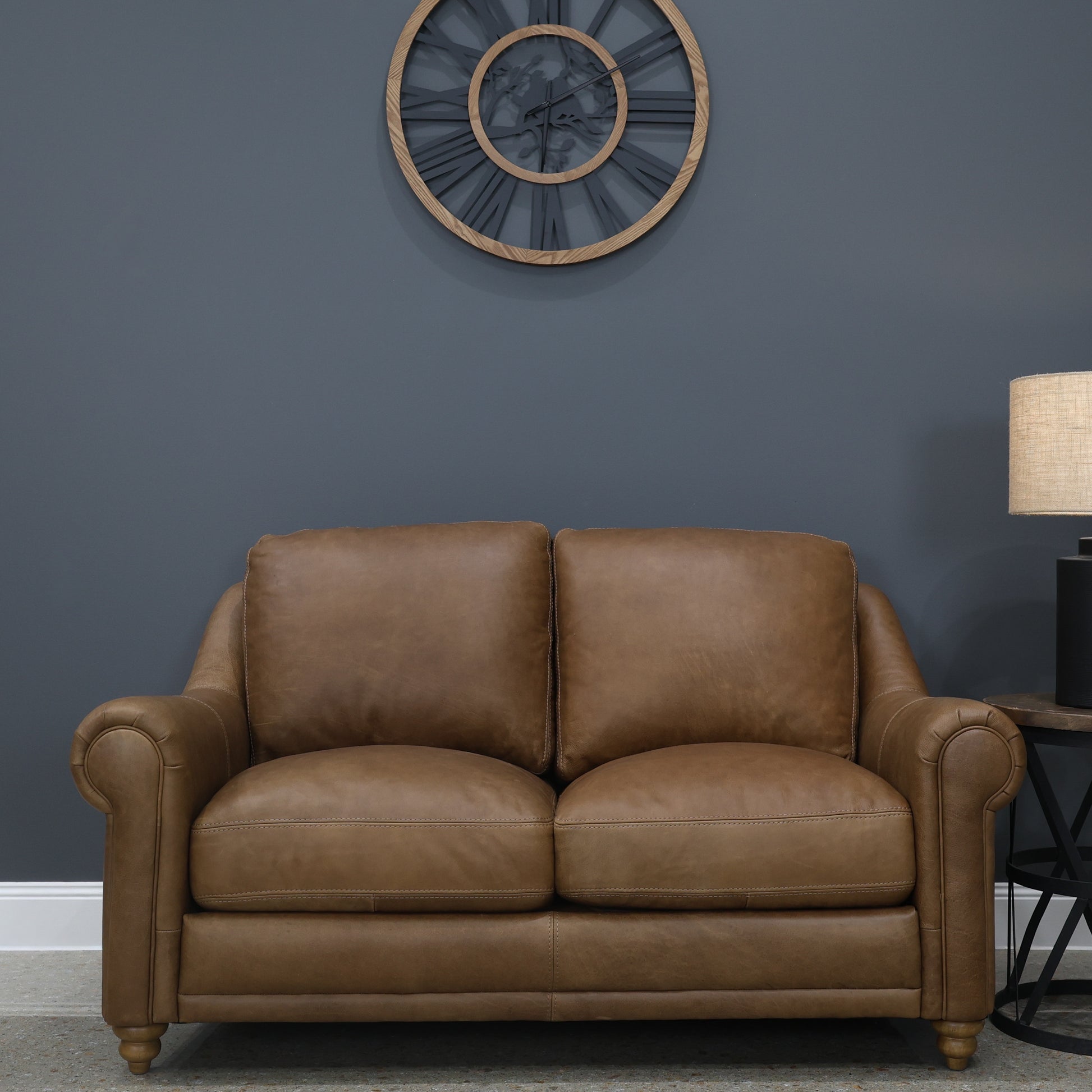 Canterbury Loveseat - Tan Leather