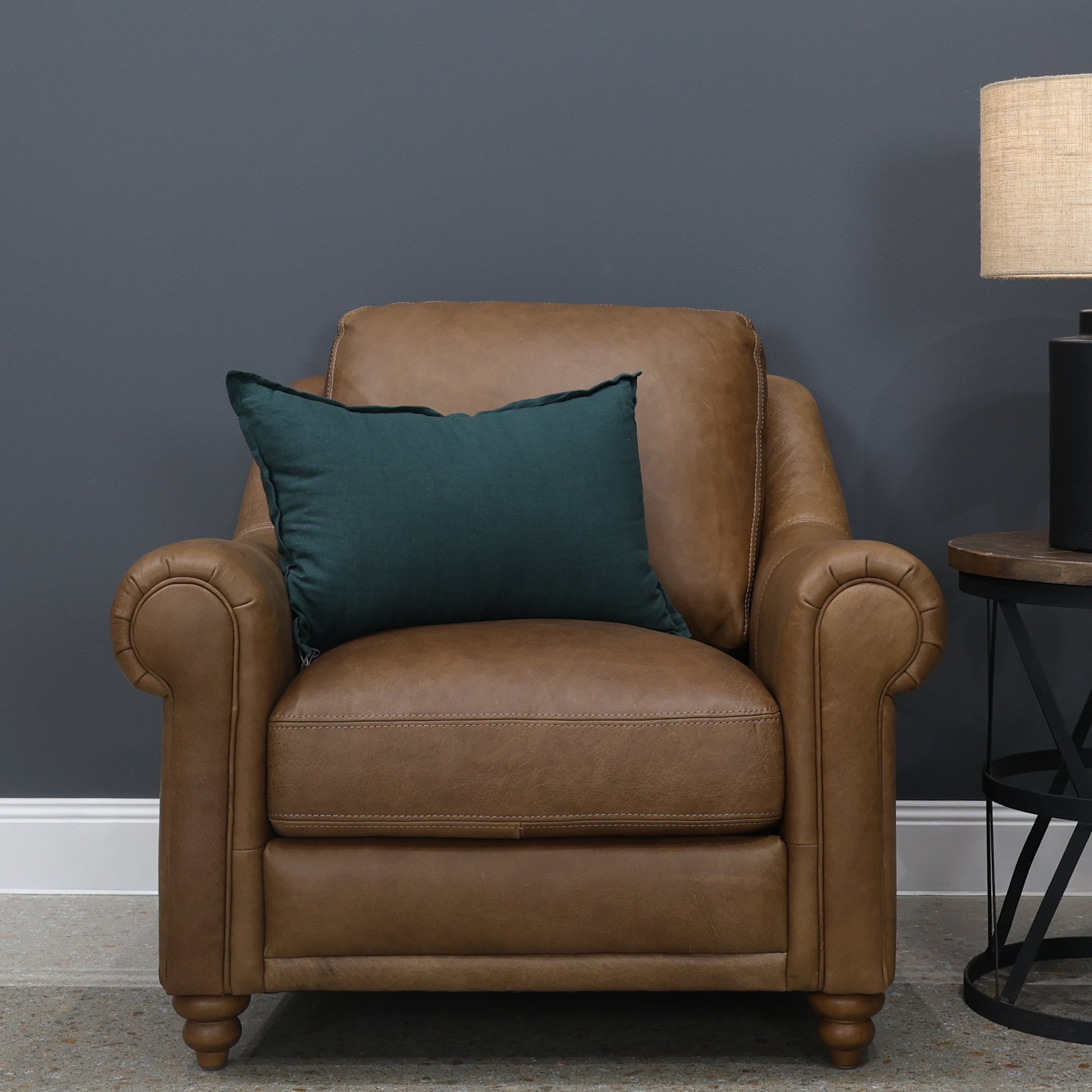 Canterbury Armchair - Tan Leather