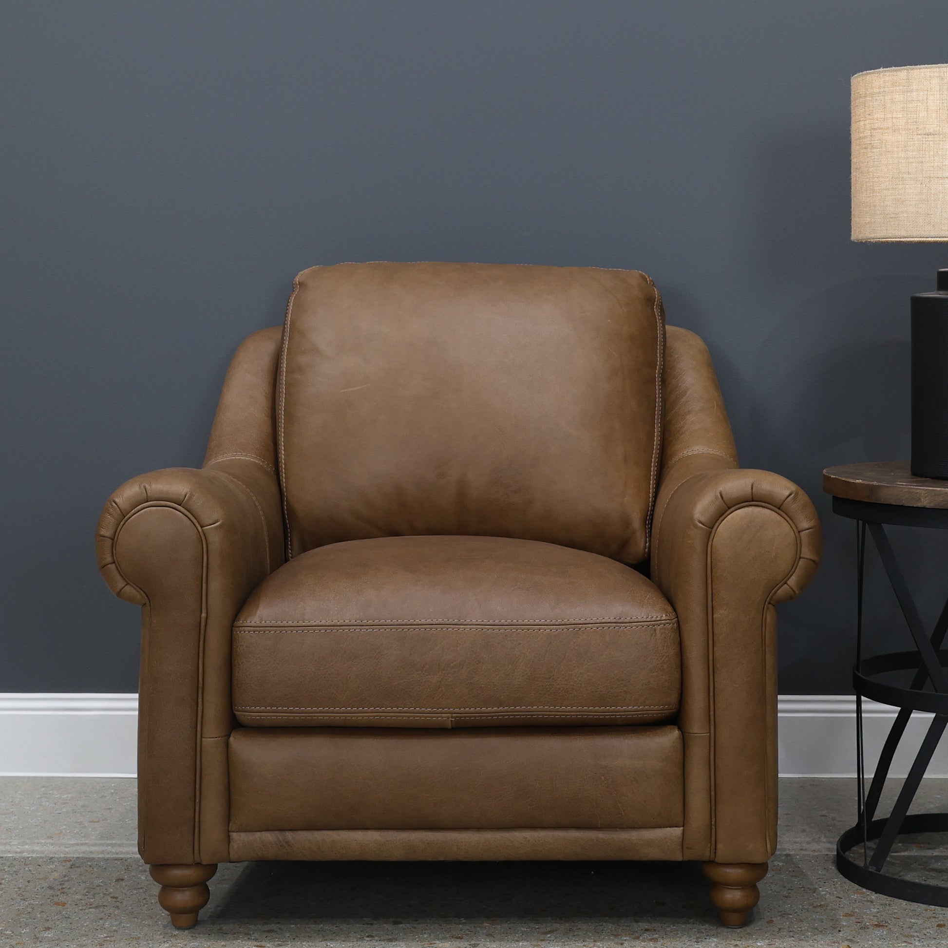 Canterbury Armchair - Tan Leather