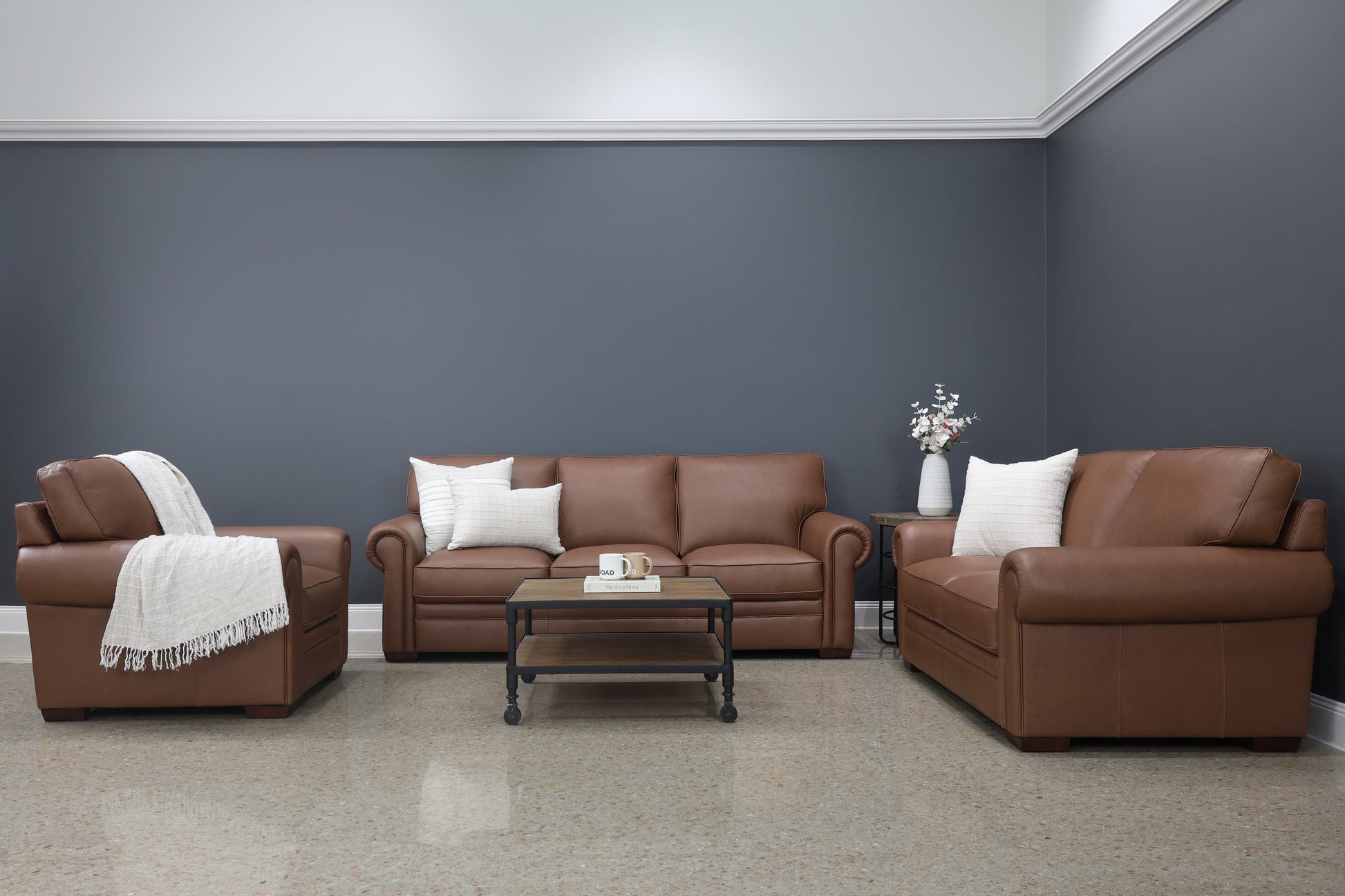 Castlemaine Sofa - Whiskey Tan