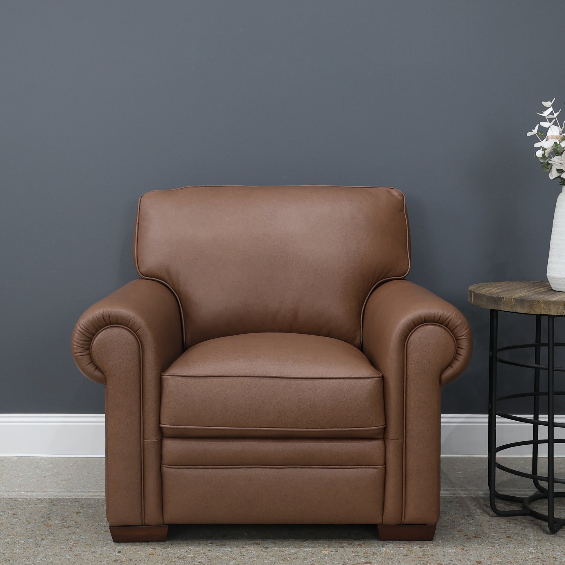Castlemaine Armchair - Whiskey Tan